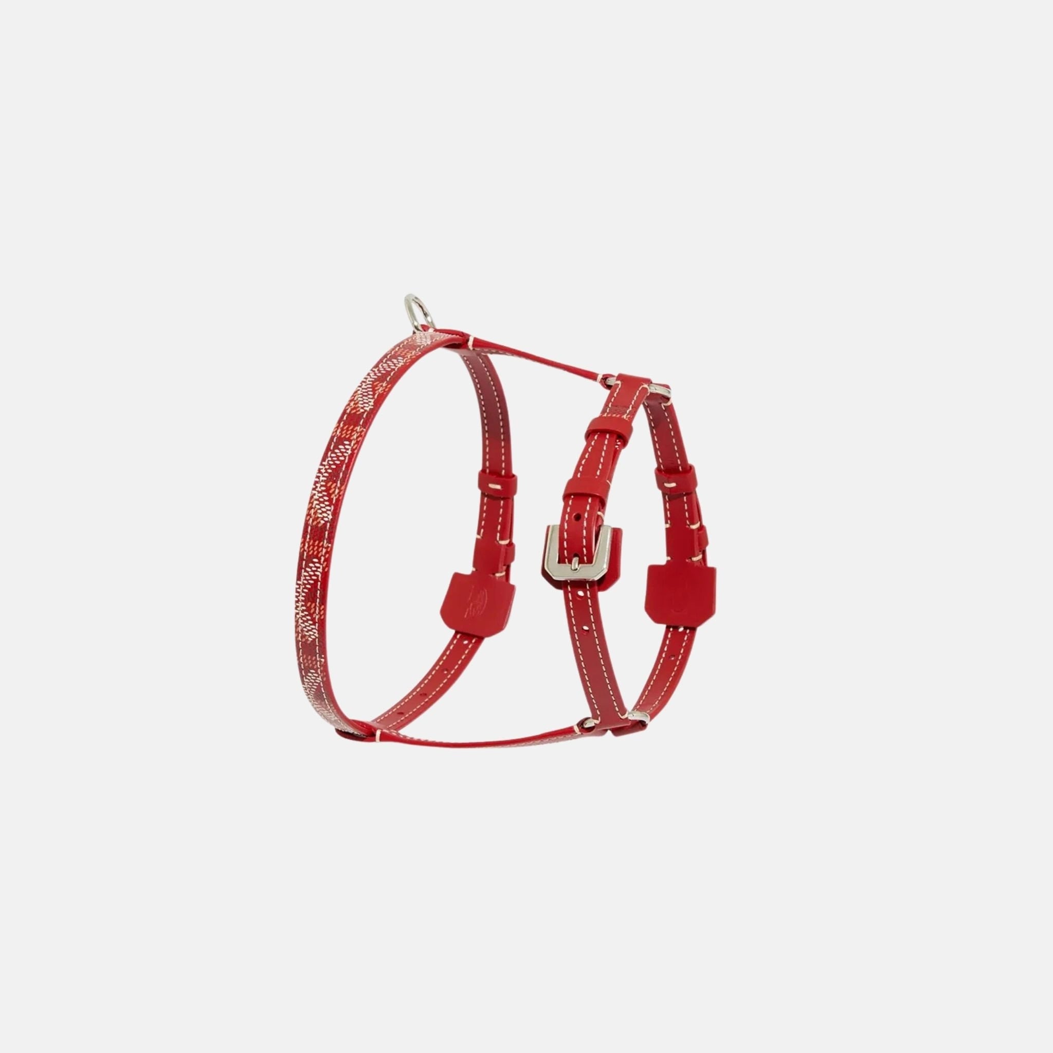 Goyard Edmond Mini Luxury Pet Harness, Red, Front