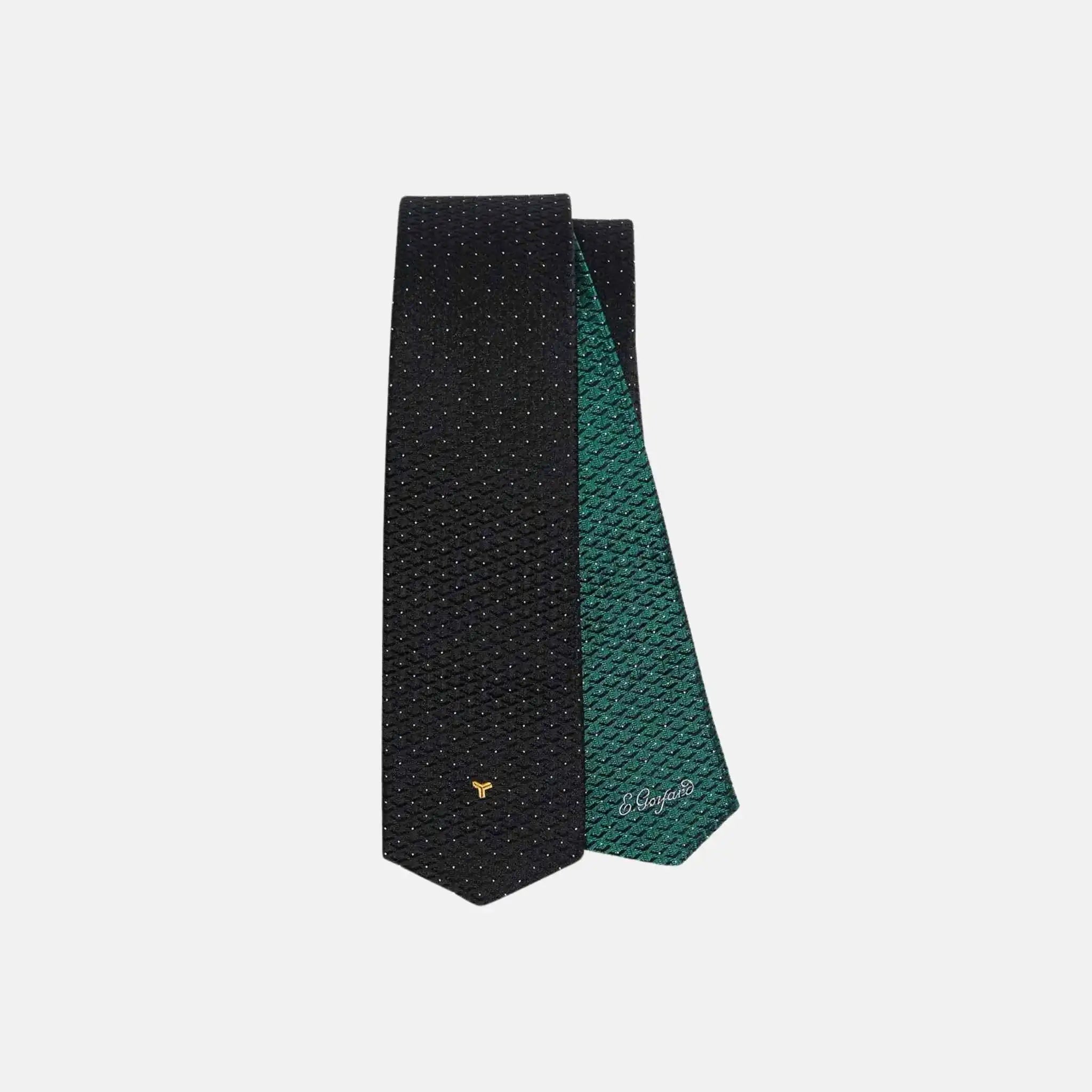 Goyard Eldredge Bicolore Tie, Black and Green