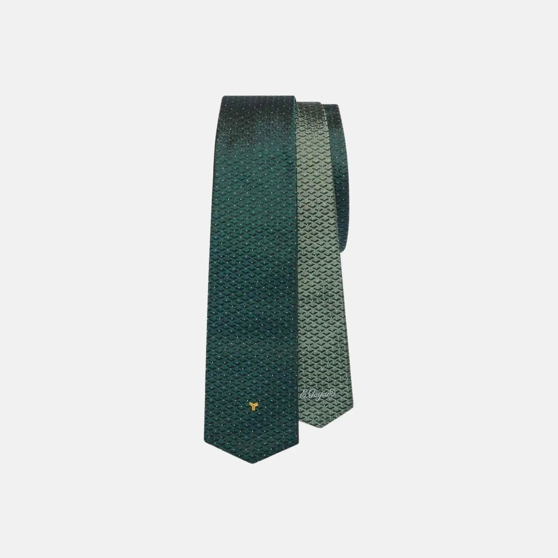 Goyard Eldredge Bicolore Tie, Green