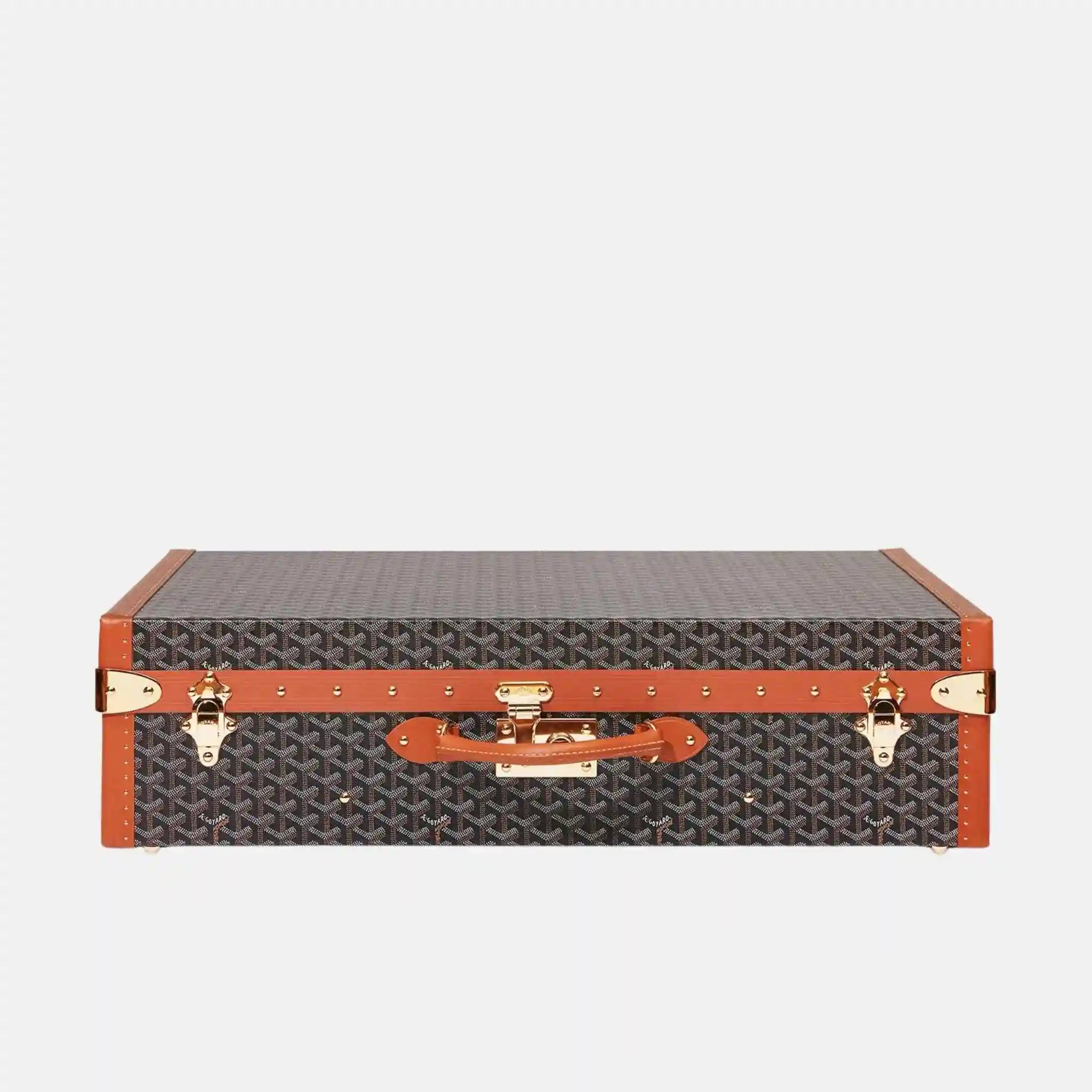 Goyard Grand Hotel 70 Case, Black and Tan, Front