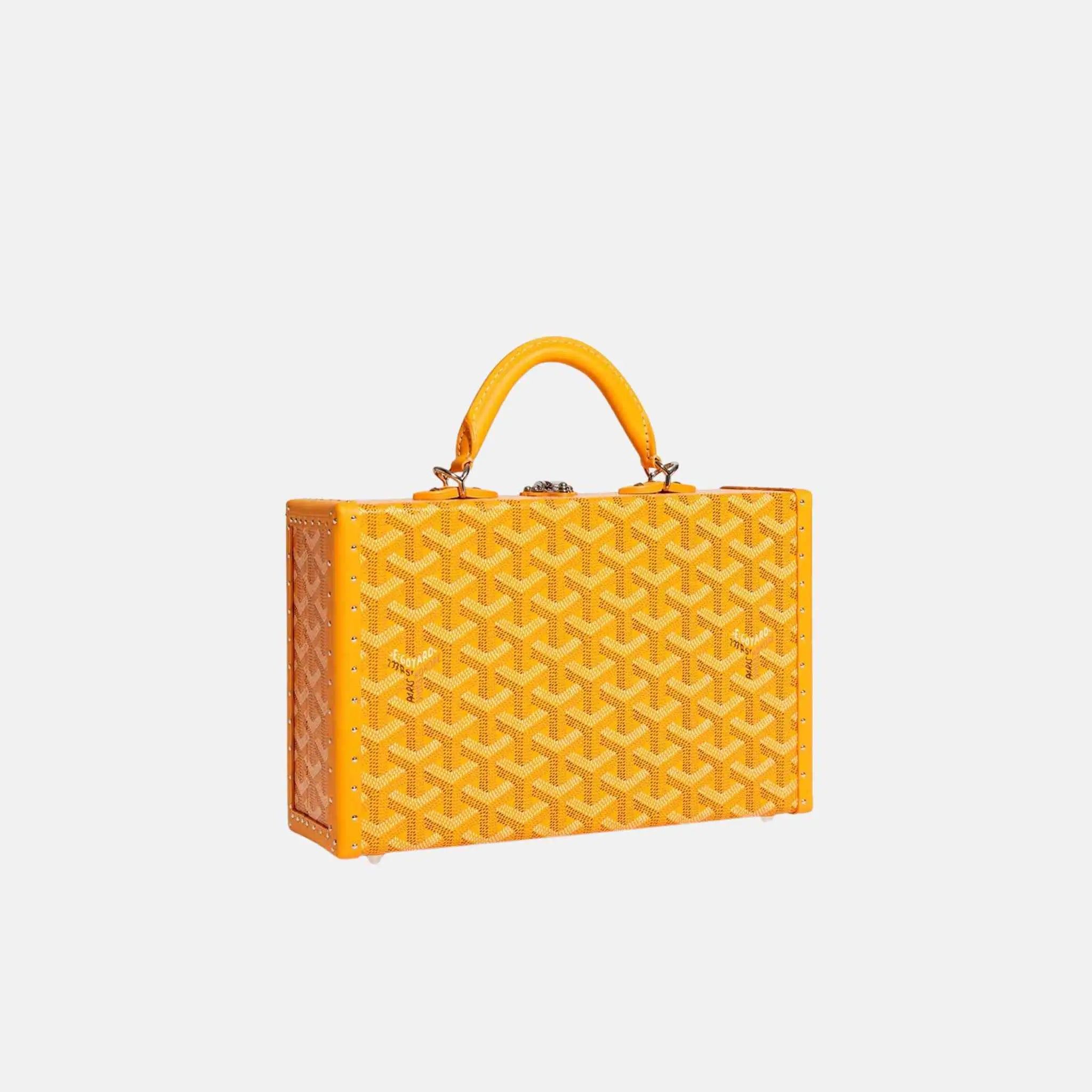 Grand Hotel Trunk Bag, Yellow, Front