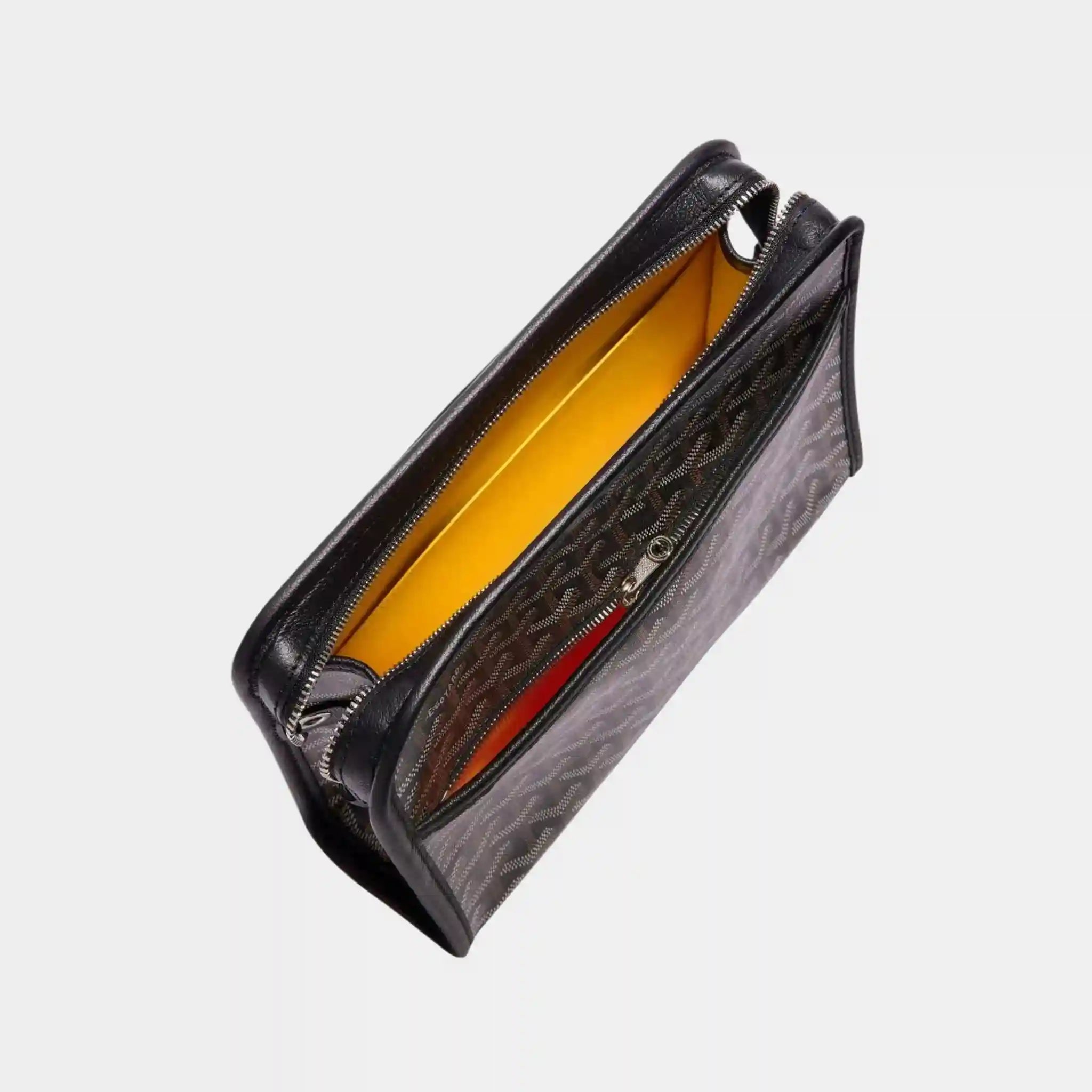 Goyard Jouvence MM Toiletry Bag, Black, Inside View