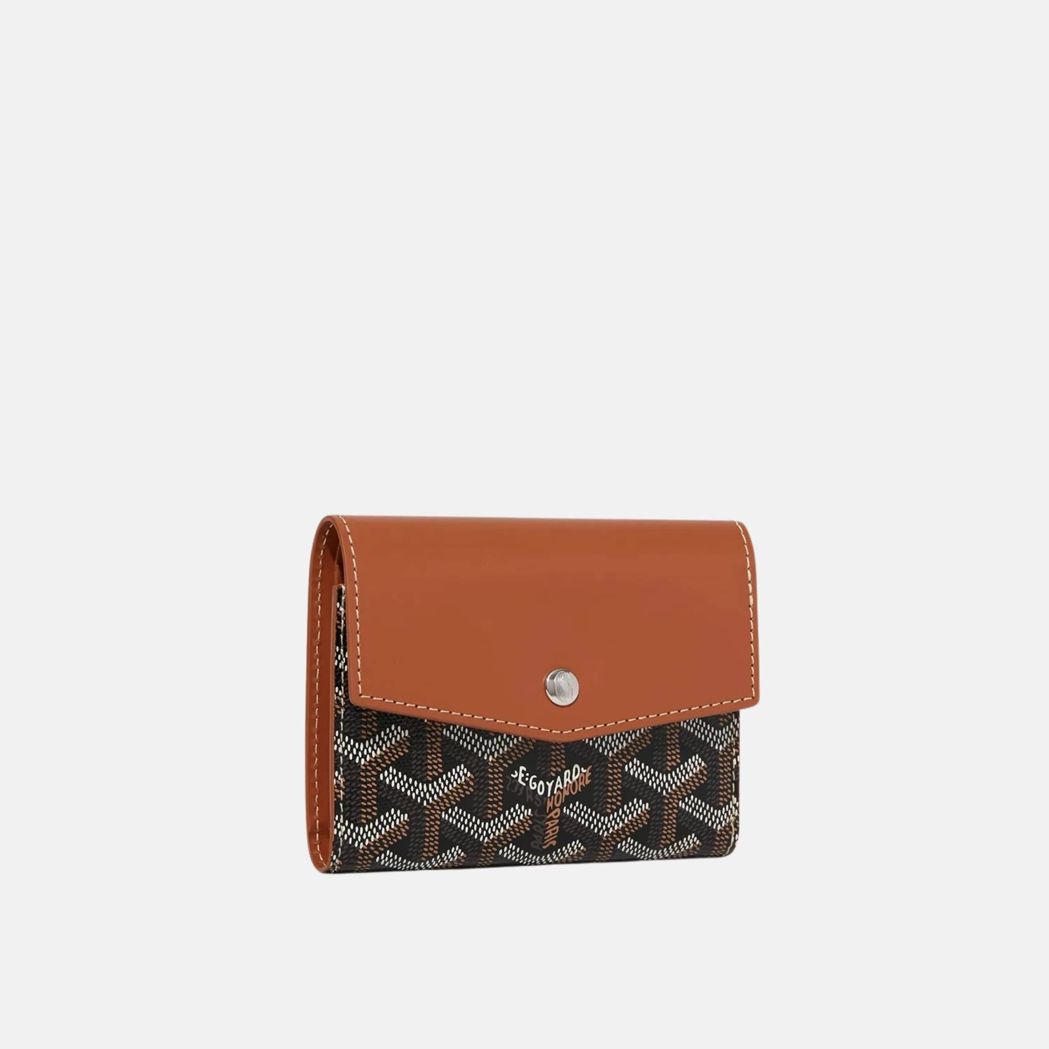 Goyard Saint Gabriel Wallet, Black and Tan