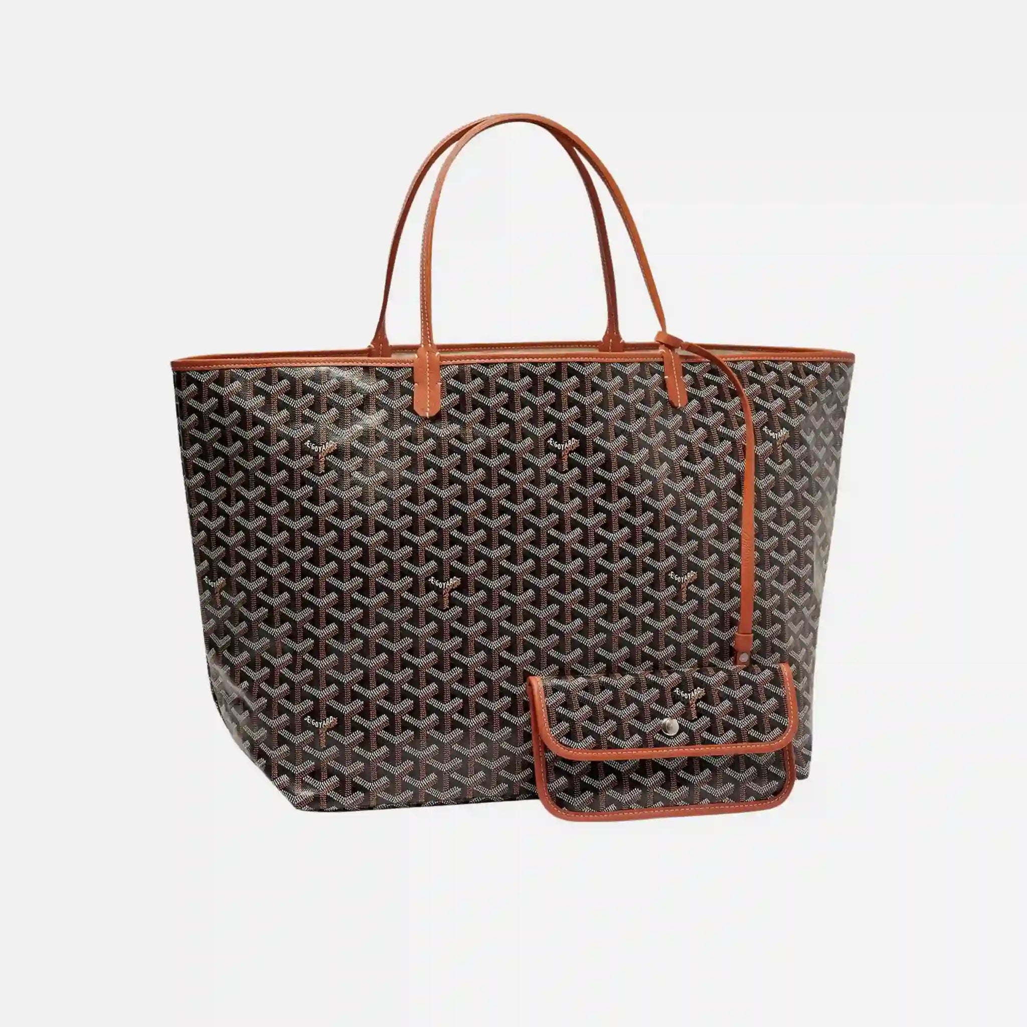 Goyard Saint Louis GM Bag, Tan, front