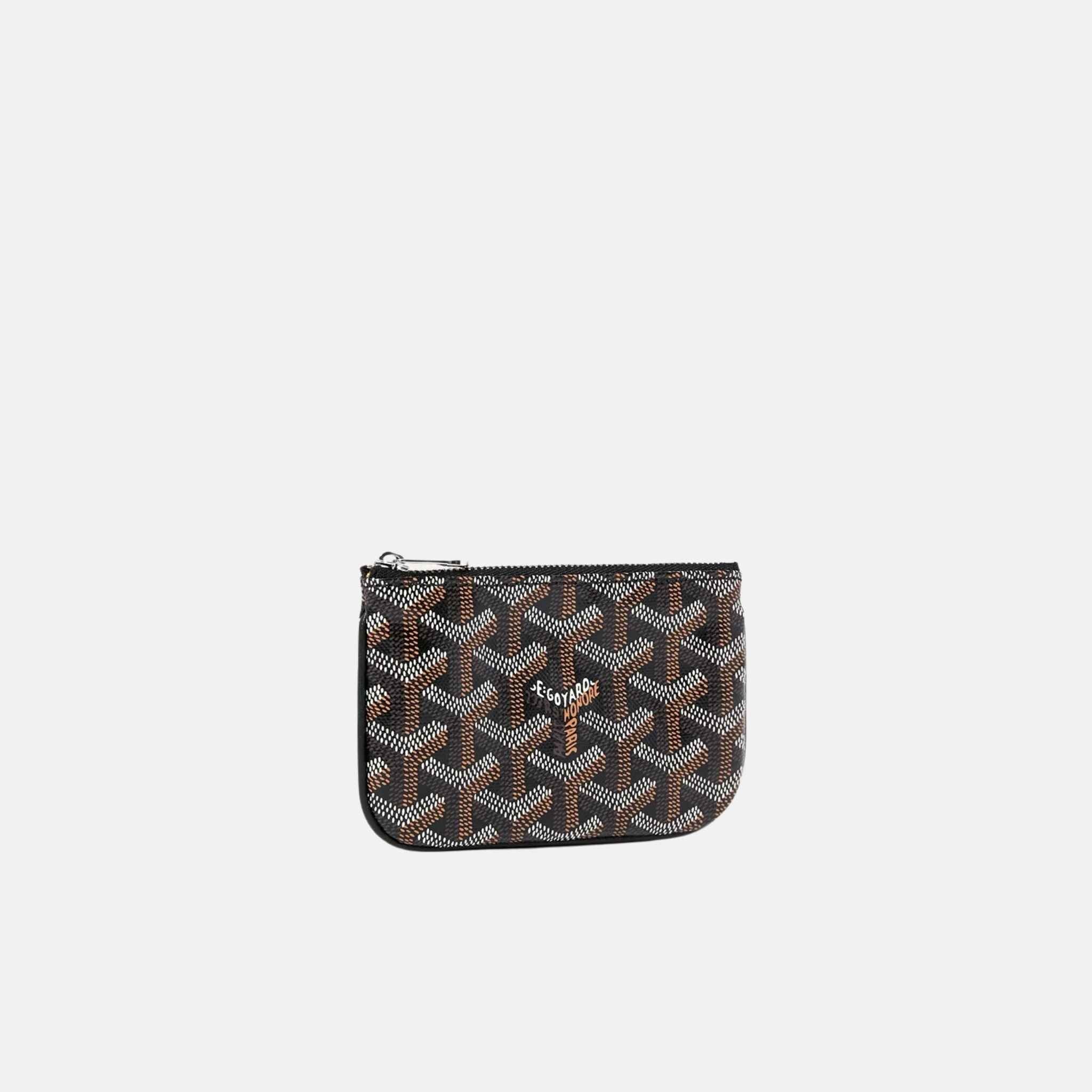 Goyard Senat Nano Key Pouch, Black, Front