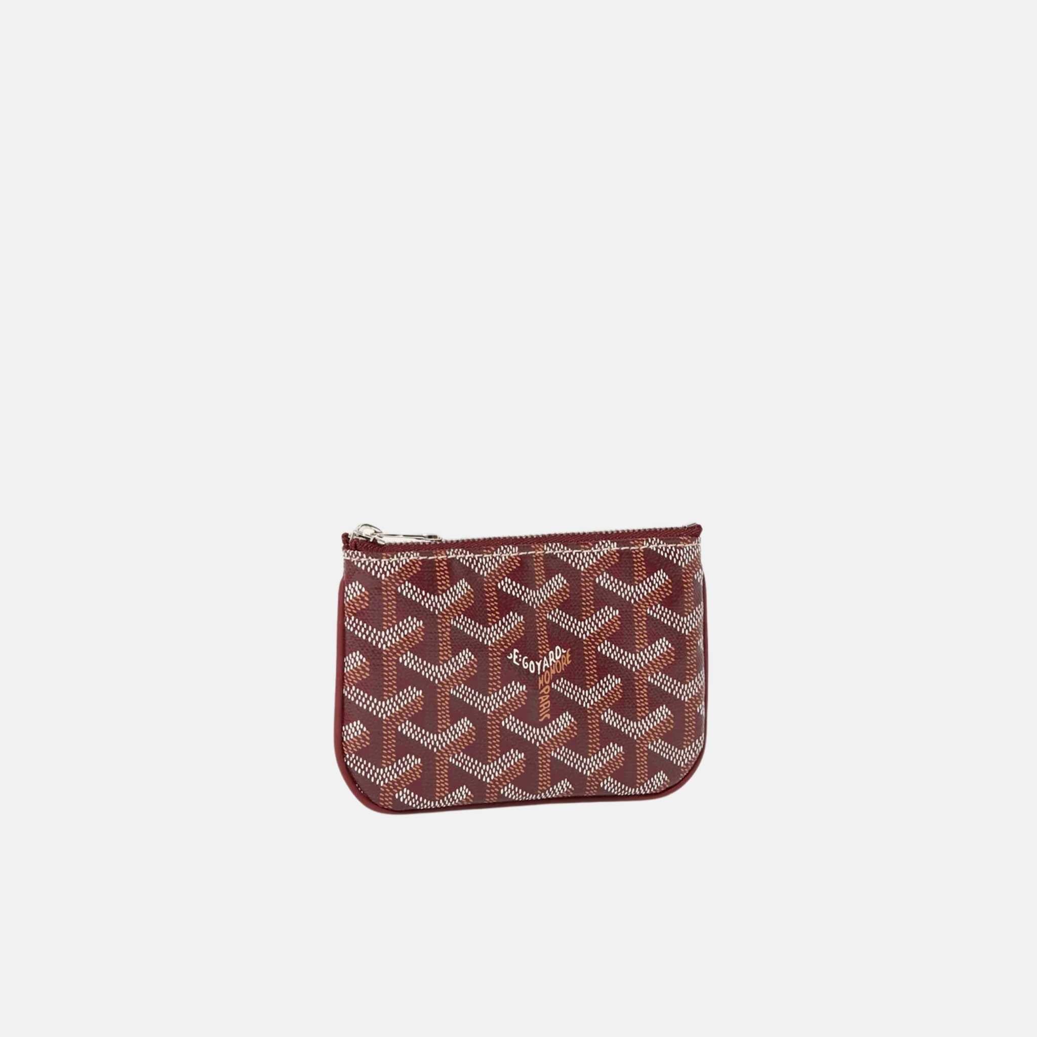 Goyard Senat Nano Key Pouch, Burgundy