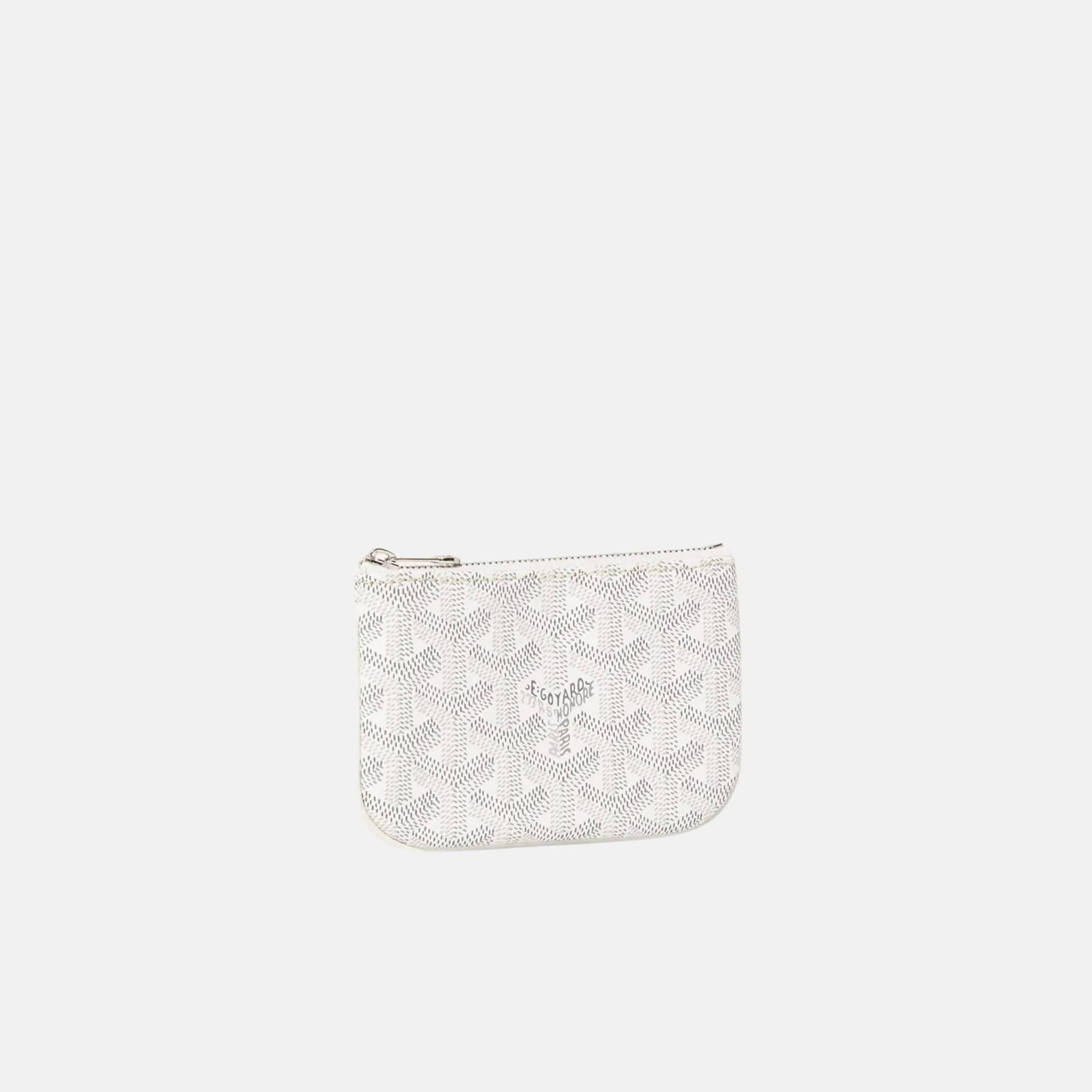 Goyard Senat Nano Key Pouch, White