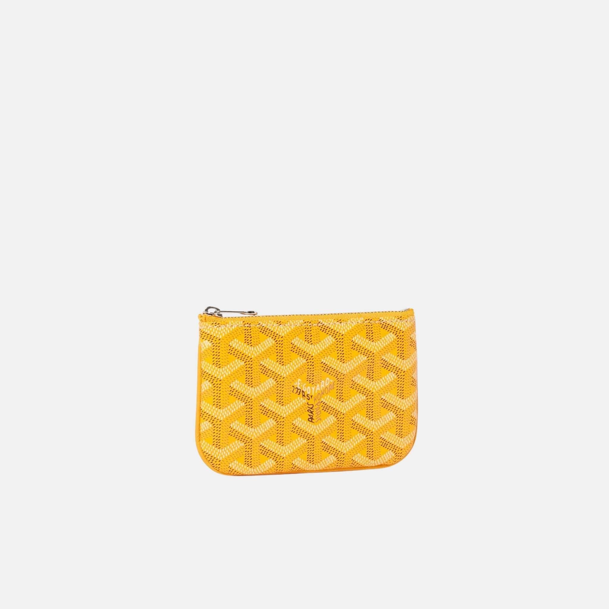 Goyard Senat Nano Key Pouch, Yellow