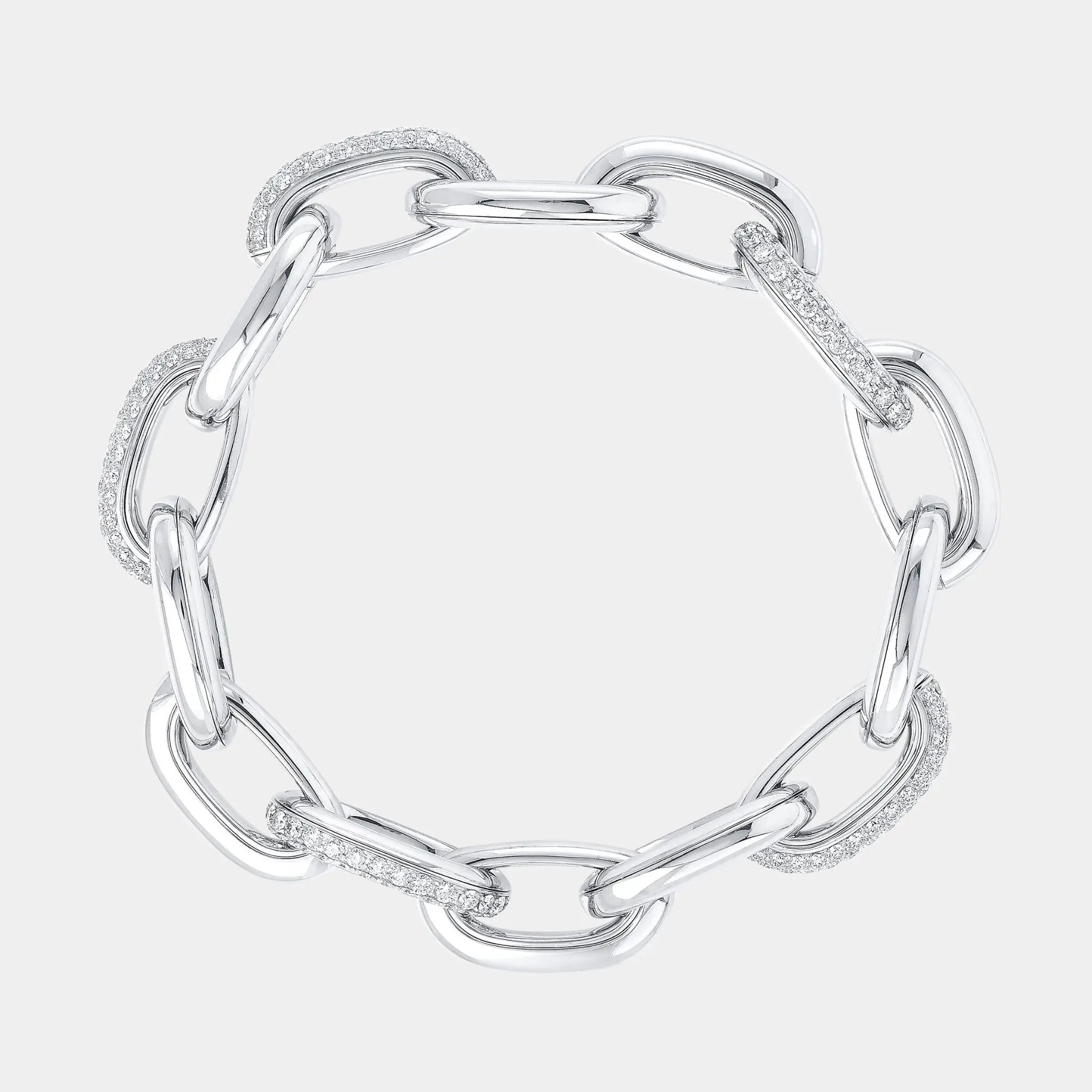Graff Be Together Diamond Bracelet White Gold, White Gold, Top