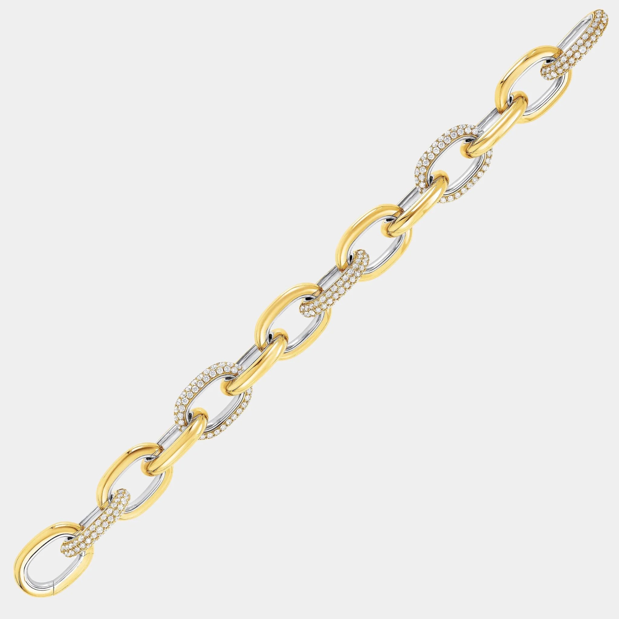 Graff Be Together Diamond Bracelet Yellow Gold, Close