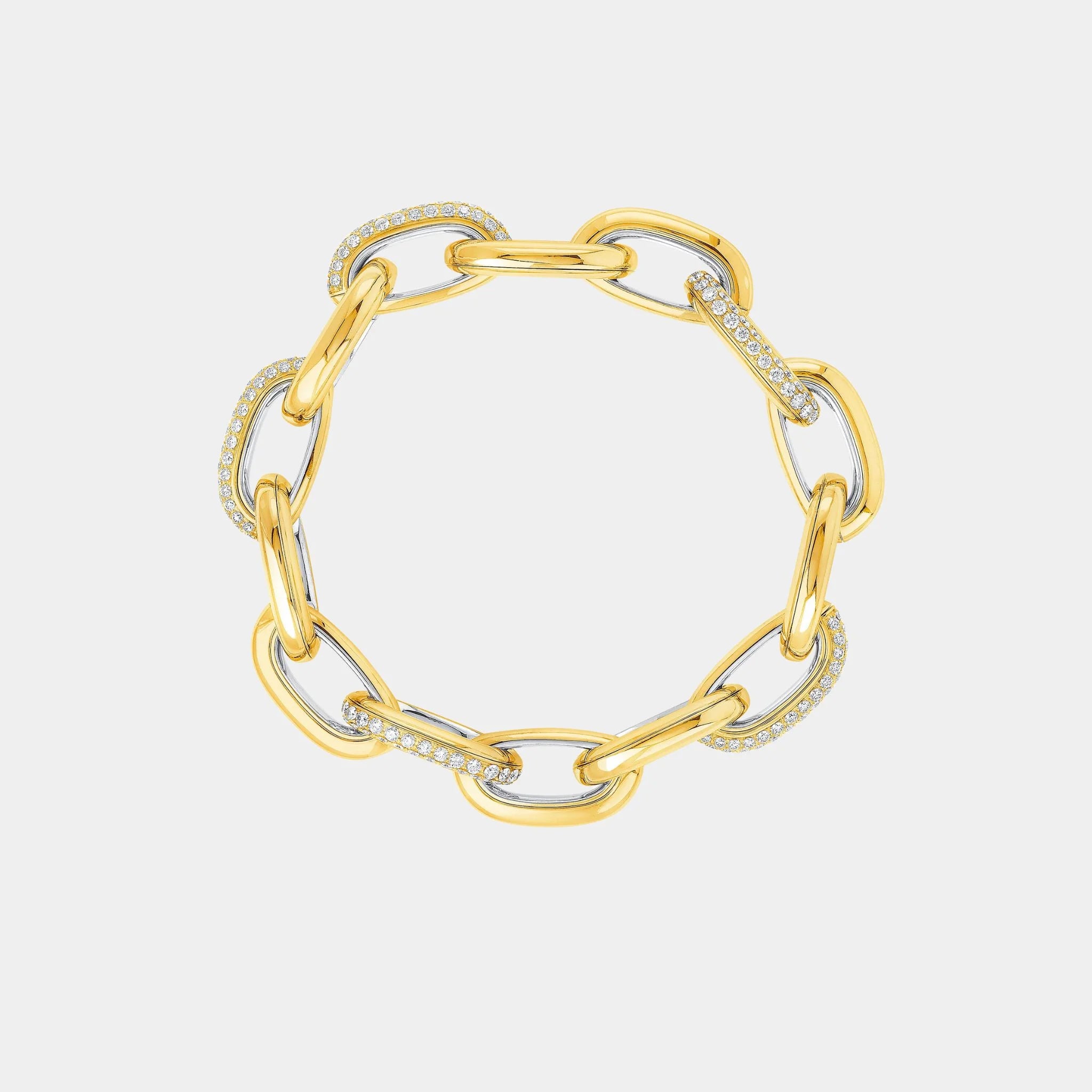 Graff Be Together Diamond Bracelet Yellow Gold, Top