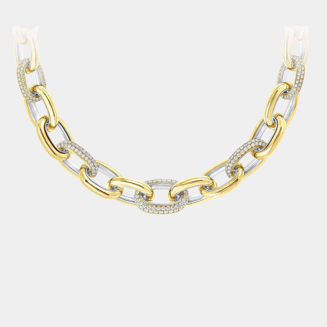 Graff Be Together Diamond Necklace, Yellow Gold, Front