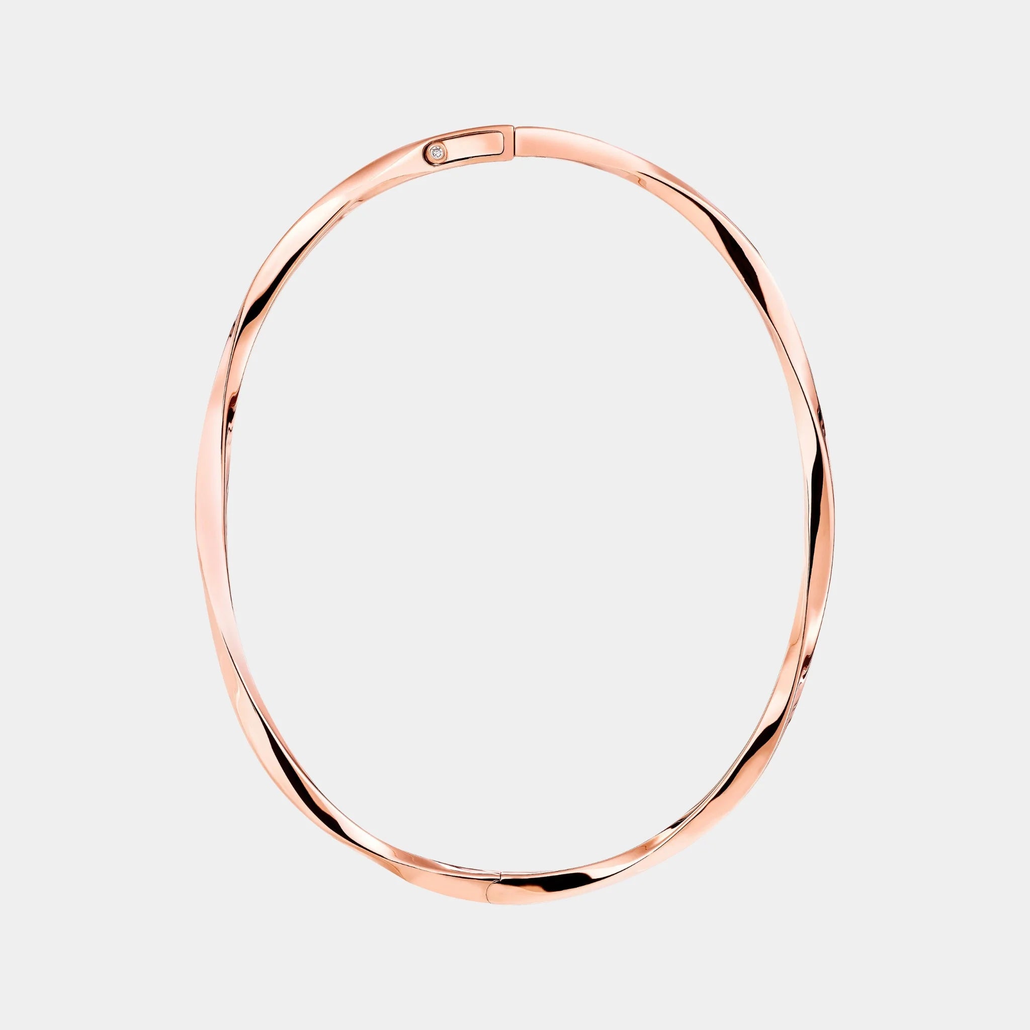 Graff Spiral Rose Gold Bangle, Front