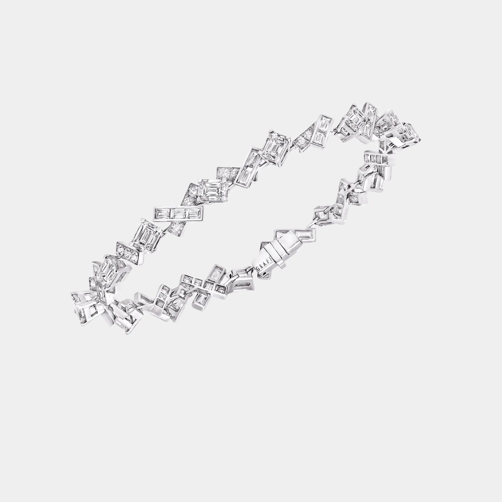 Graff Threads Diamond Bracelet, White Gold, Front