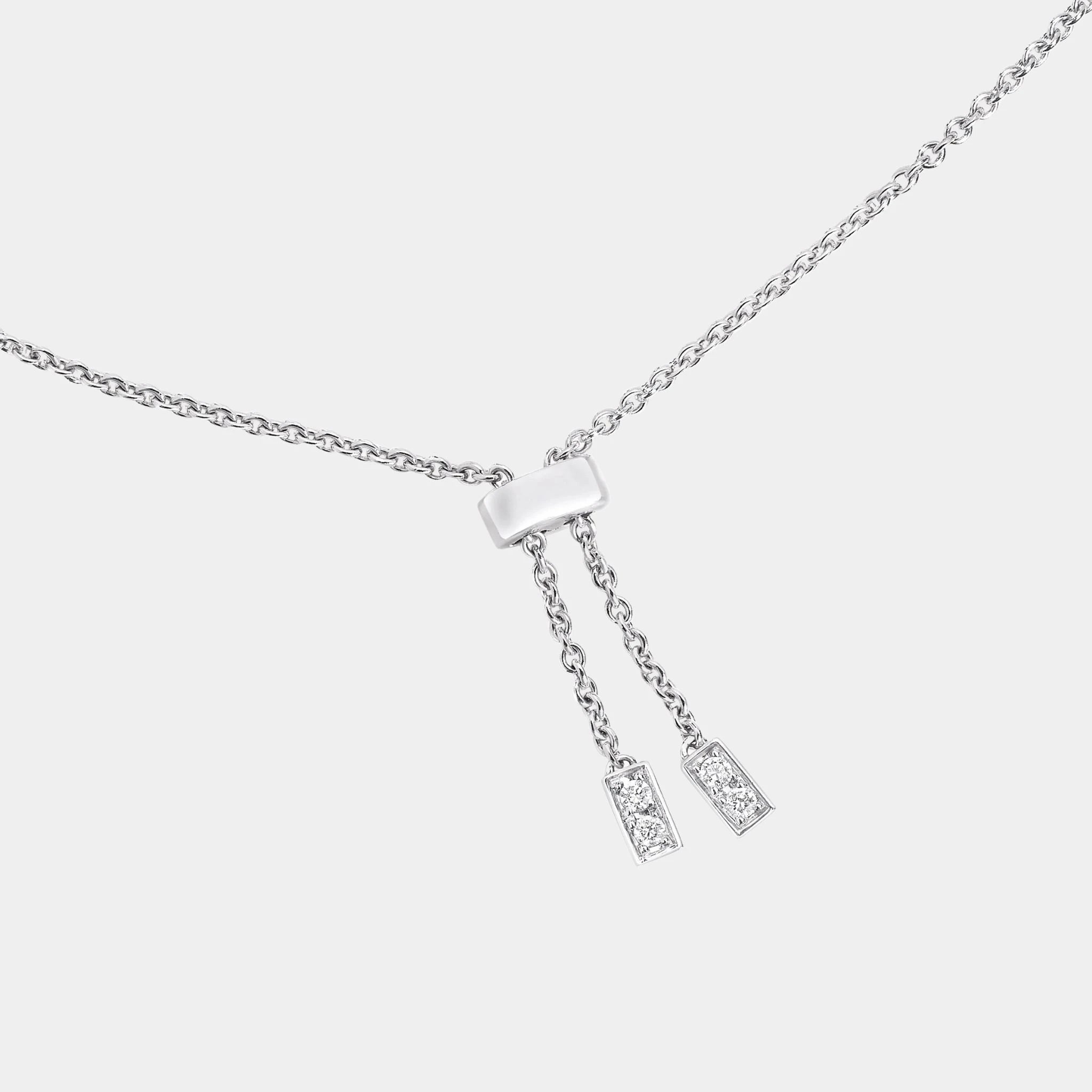 Graff Threads Diamond Mini Bracelet, White Gold, Lock