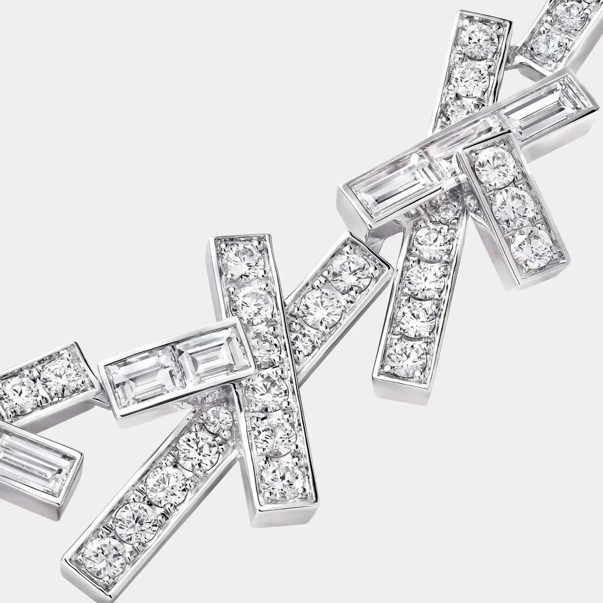 Graff Threads Diamond Necklace, White Gold, Close