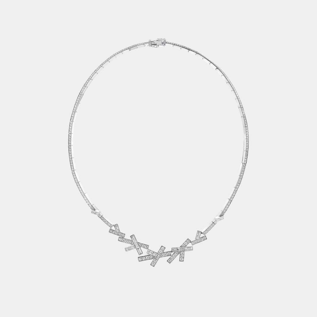 Graff Threads Diamond Necklace, White Gold, Front