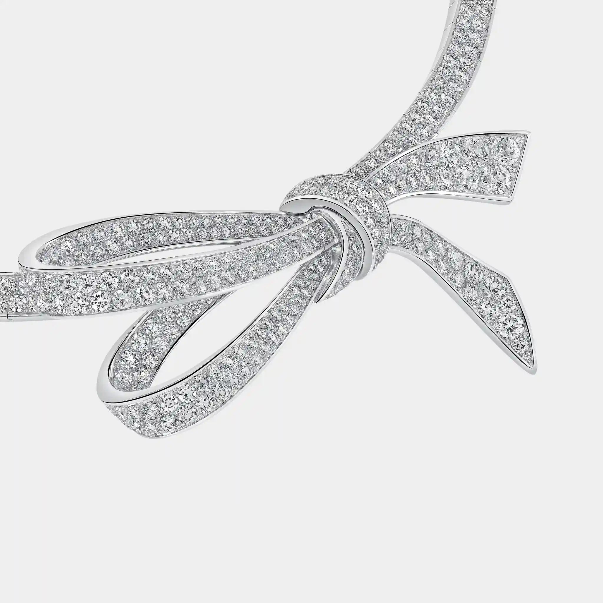 Graff Tildas Bow Diamond Necklace, Close