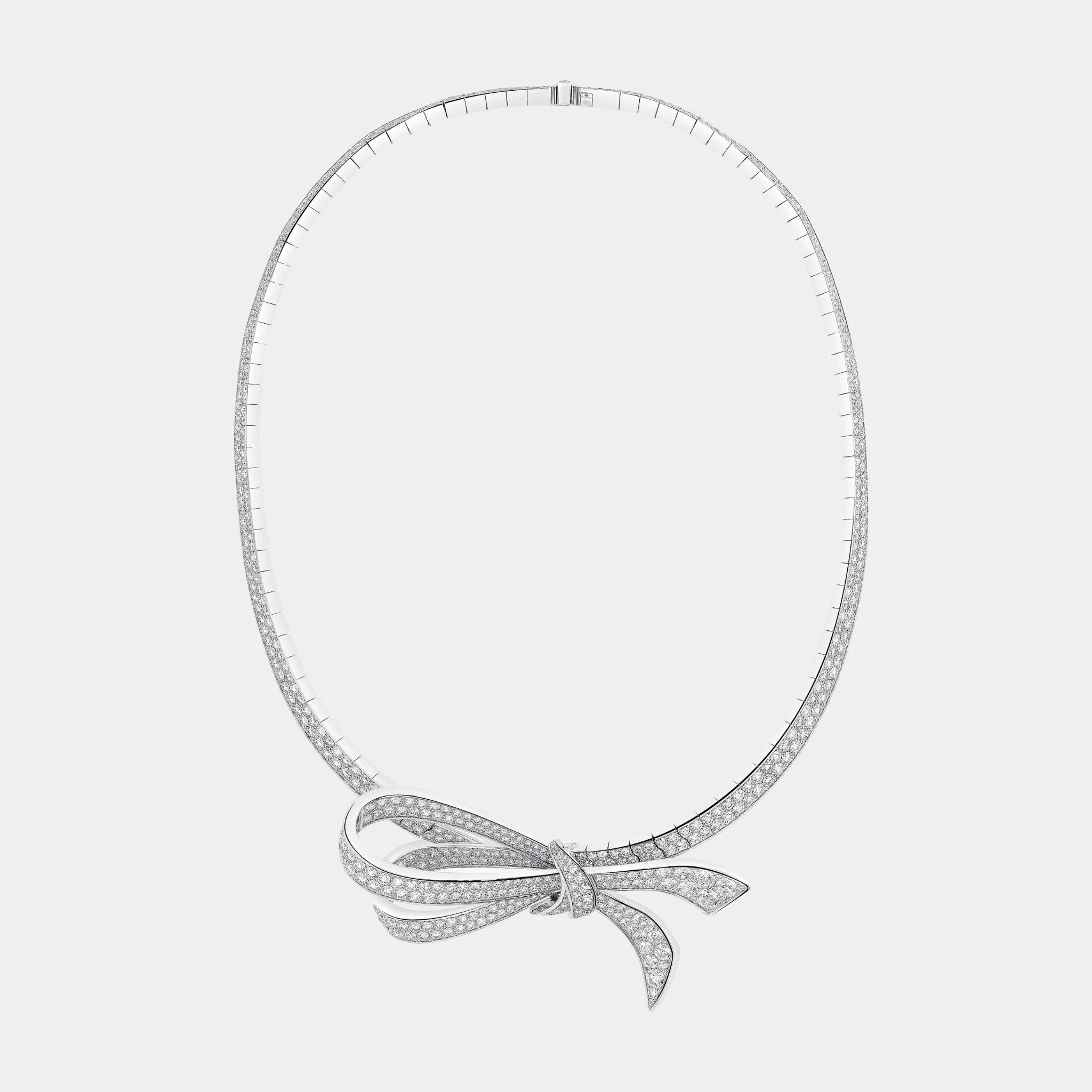 Graff Tildas Bow Diamond Necklace, Front