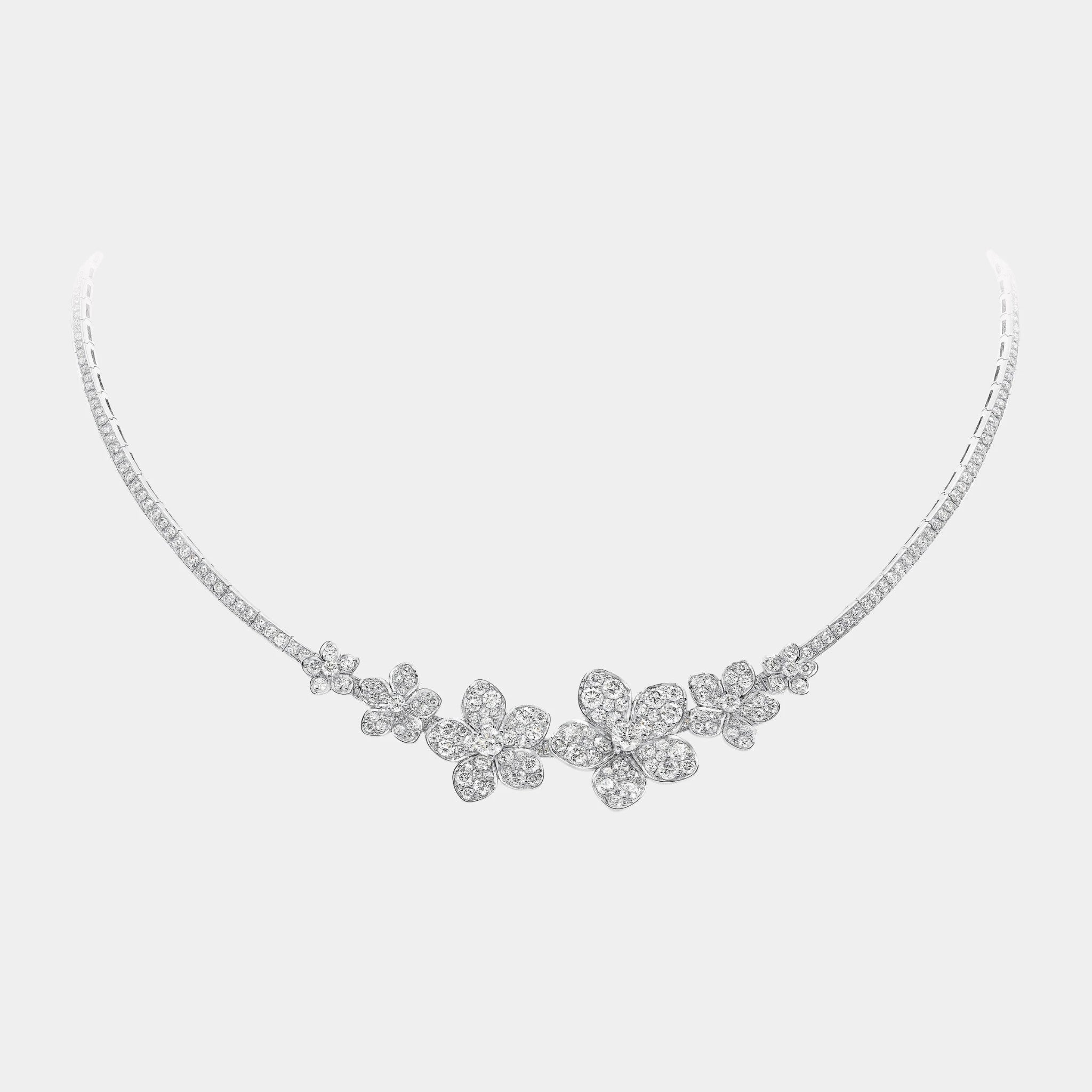 Graff Wild Flower Diamond Necklace, Front