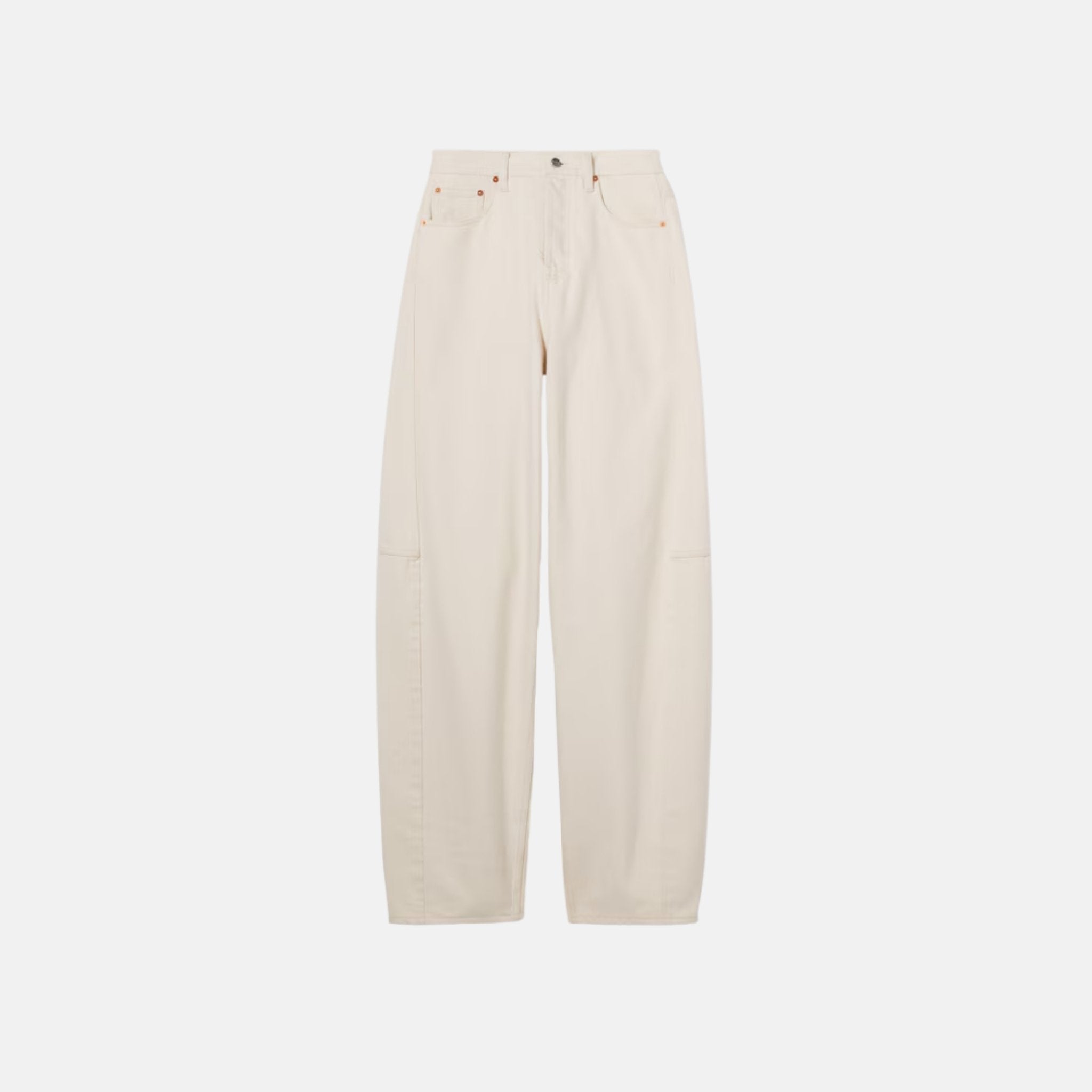 Gucci Balloon Denim Pant, Ecru, Front