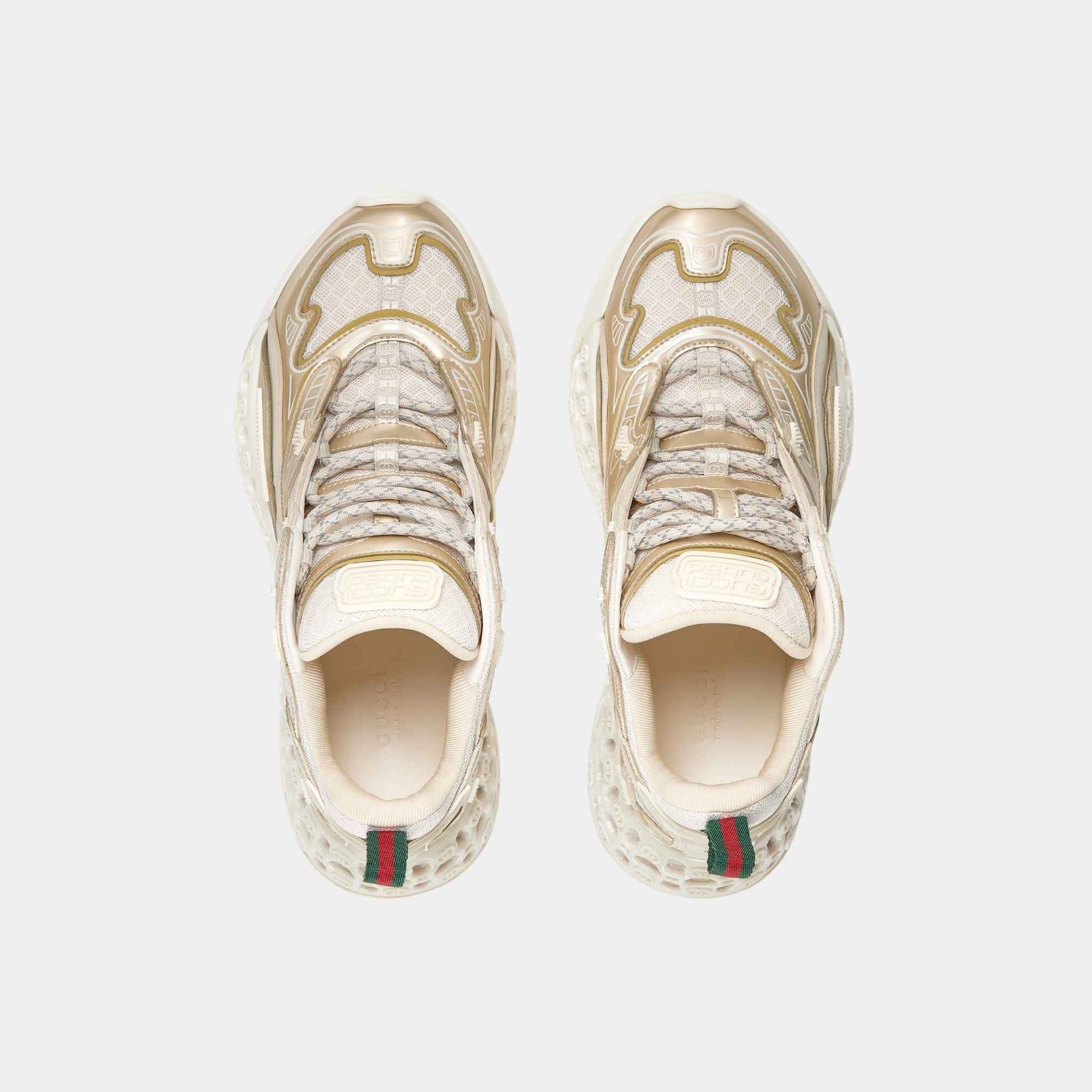 Gucci Cub3d Demetra Sneaker, Platinum, Top