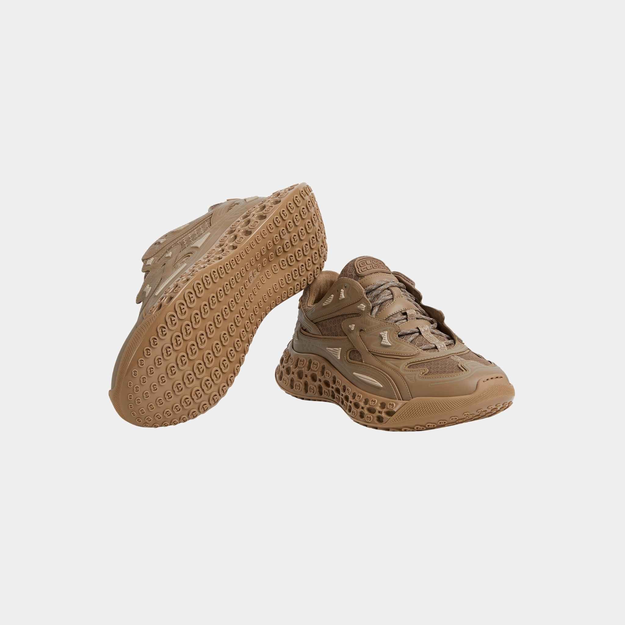 Gucci Cub3D Demetra Trainer With Bi-Material Sole, Brown, Sole