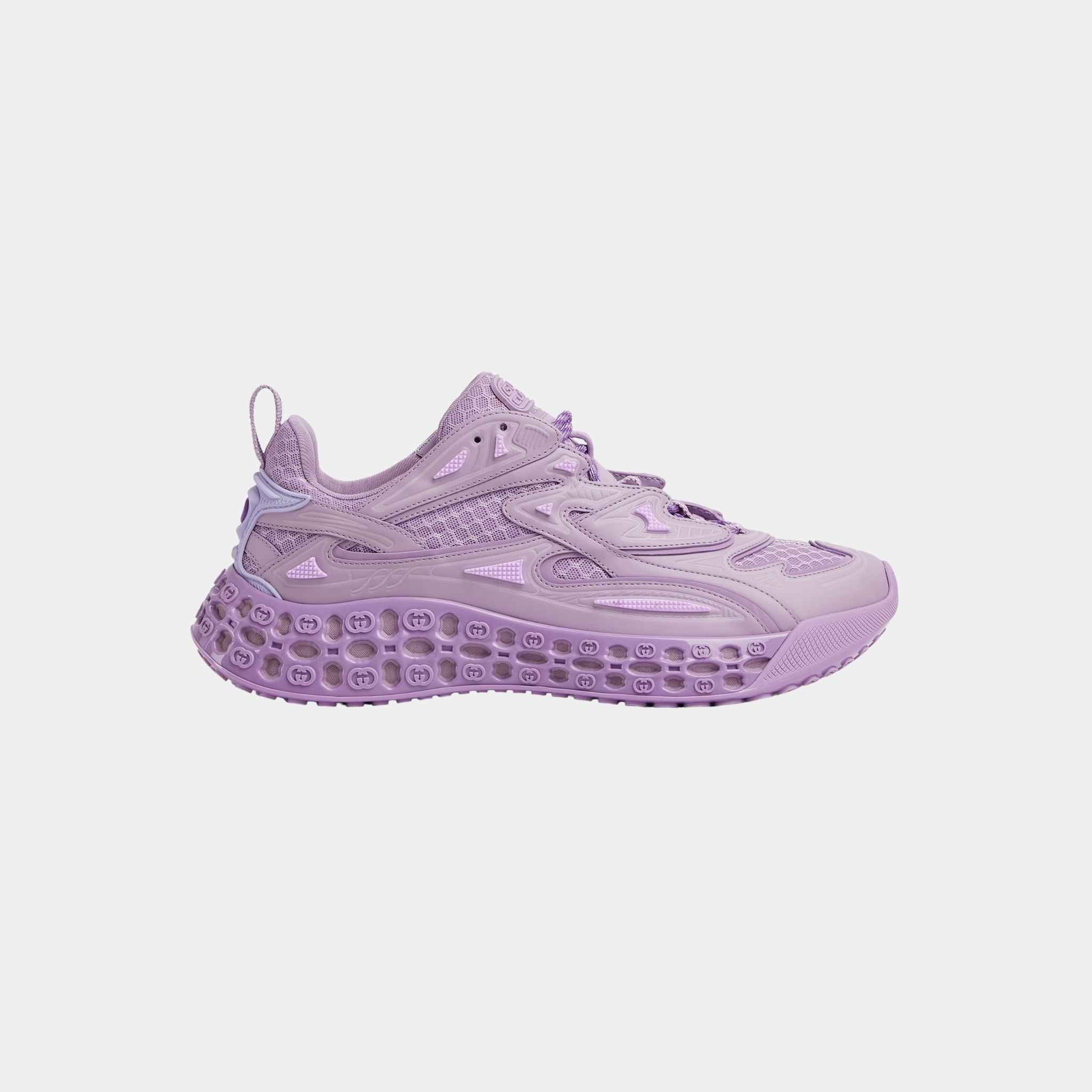 Gucci Cub3D Trainer Demetra With Bi-Material Sole, Purple, Side