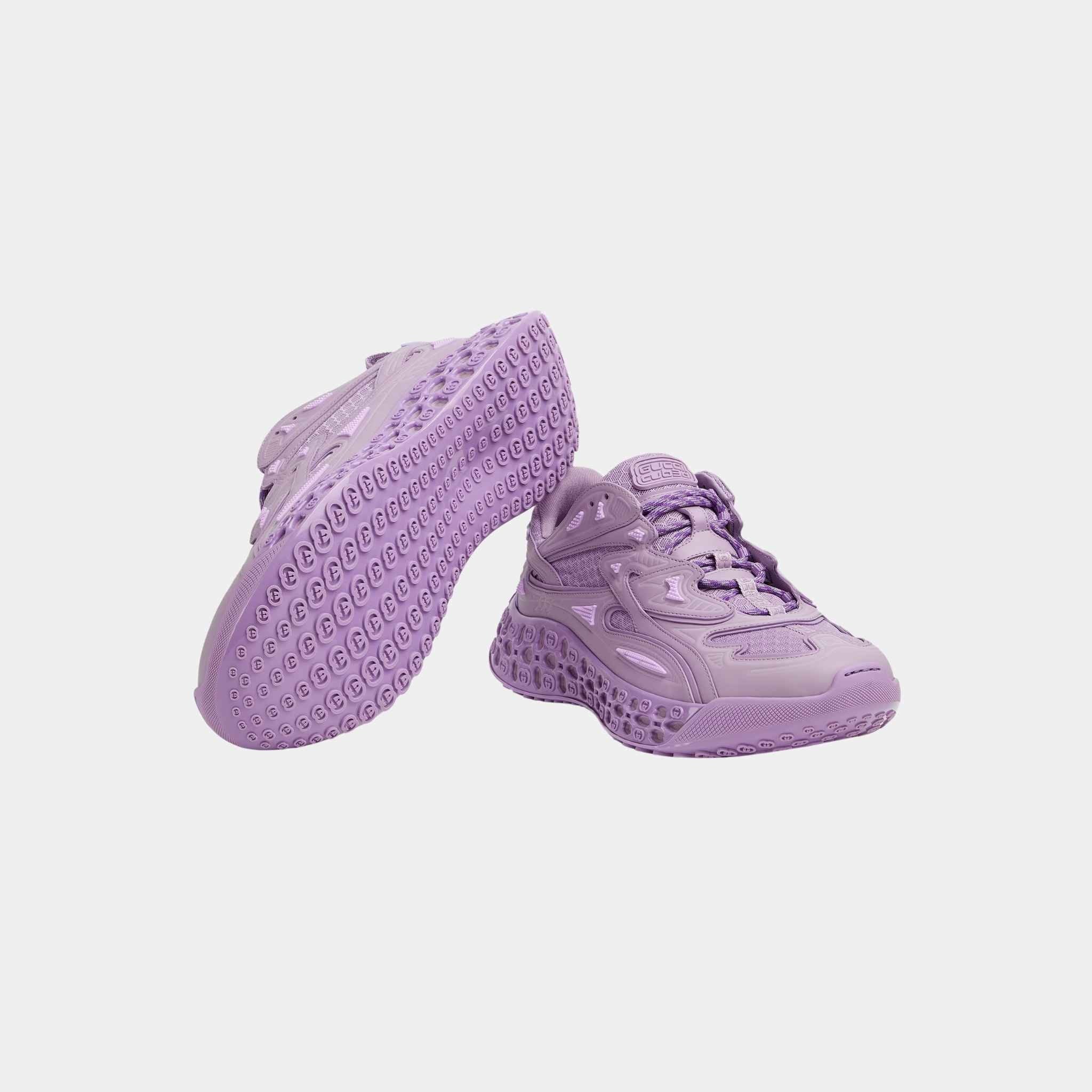 Gucci Cub3D Trainer Demetra With Bi-Material Sole, Purple, Sole