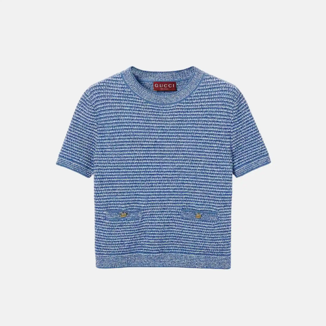 Gucci Fine Cotton Crewneck Top, Front
