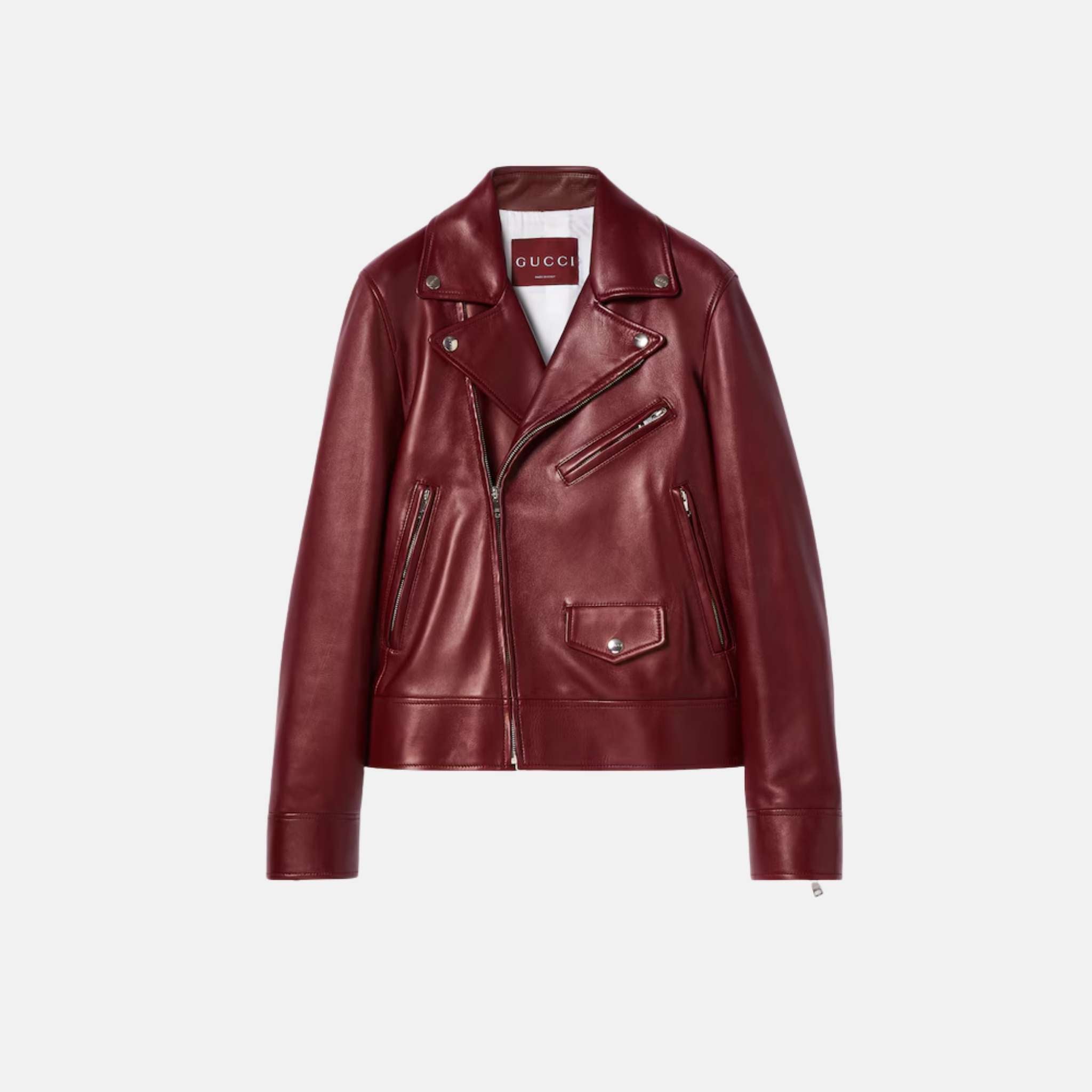 Gucci Leather Biker Jacket, Front