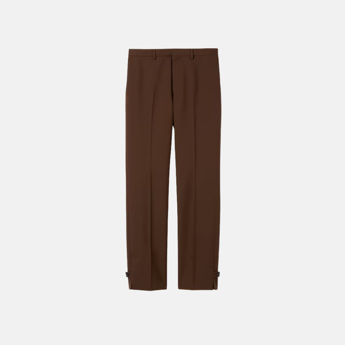 Gucci Light Wool Gabardine Pant, Brown, Front