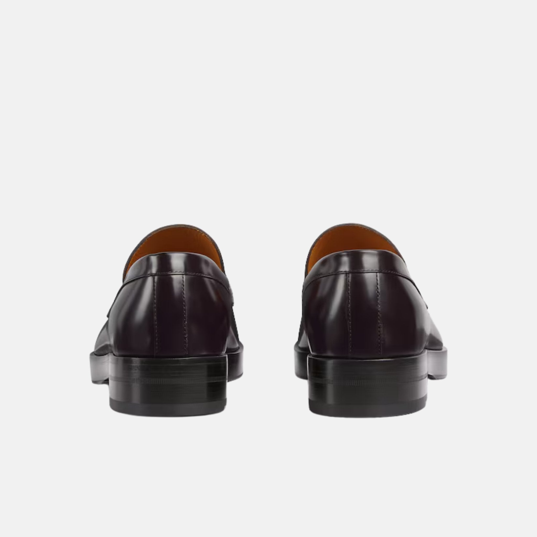 Gucci Mens Loafer With Horsebit, Brown, Back