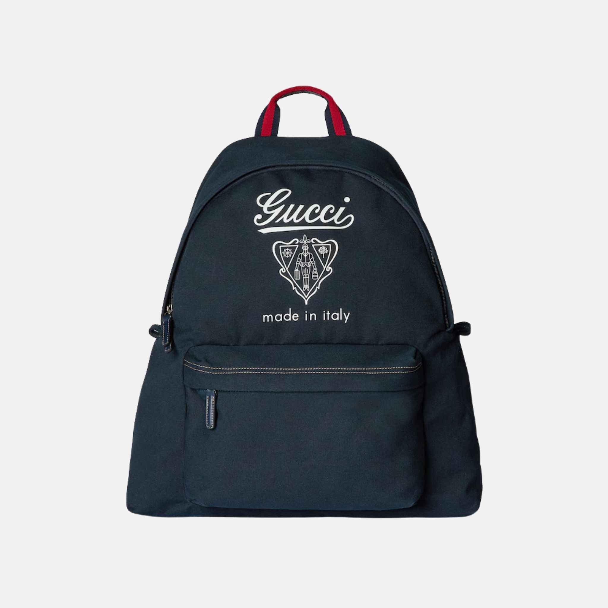 Gucci Printed Canvas Maxi Backpack, Front