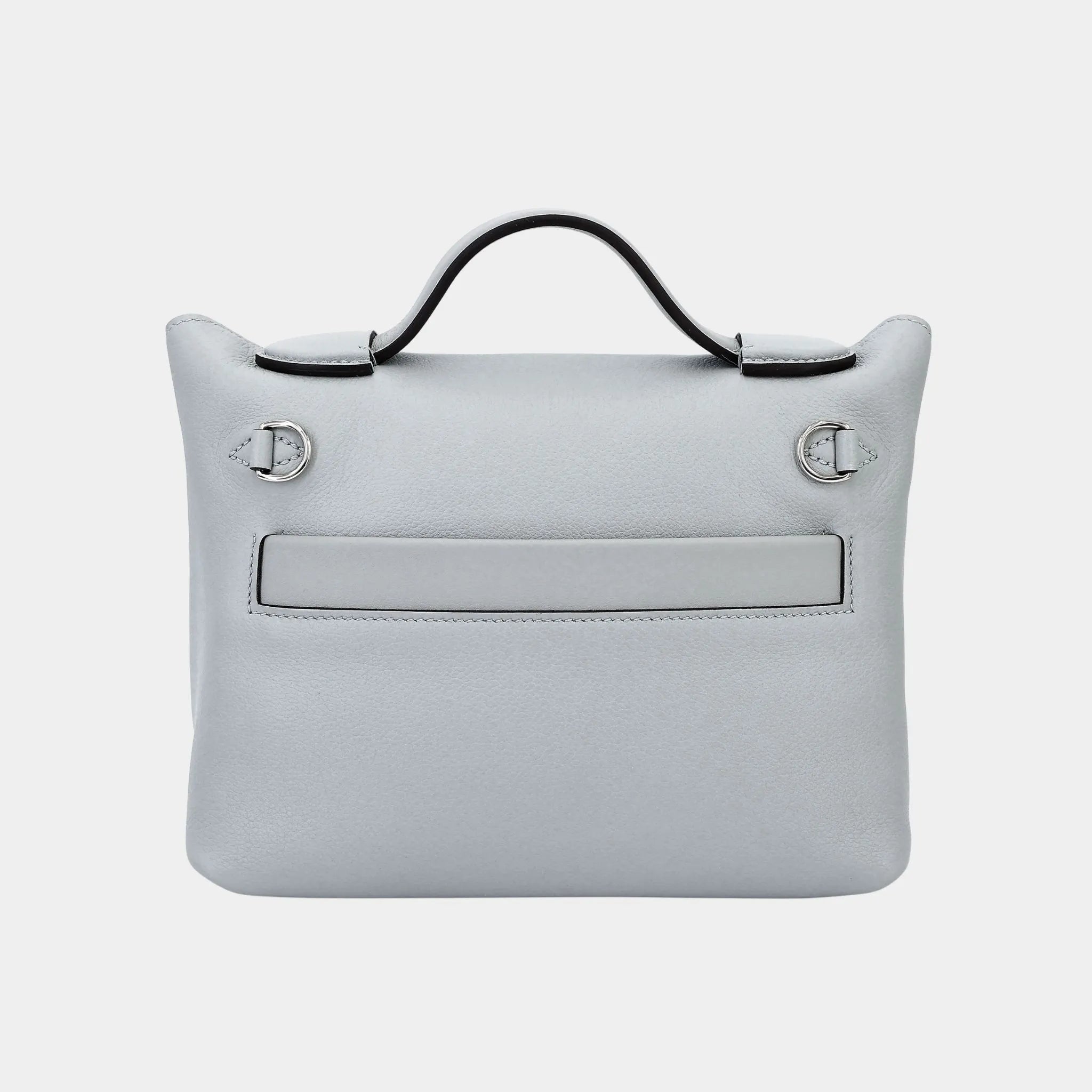 Hermes 24/24 - 21 Mini Evercolor Bleu Glacier PHW, back