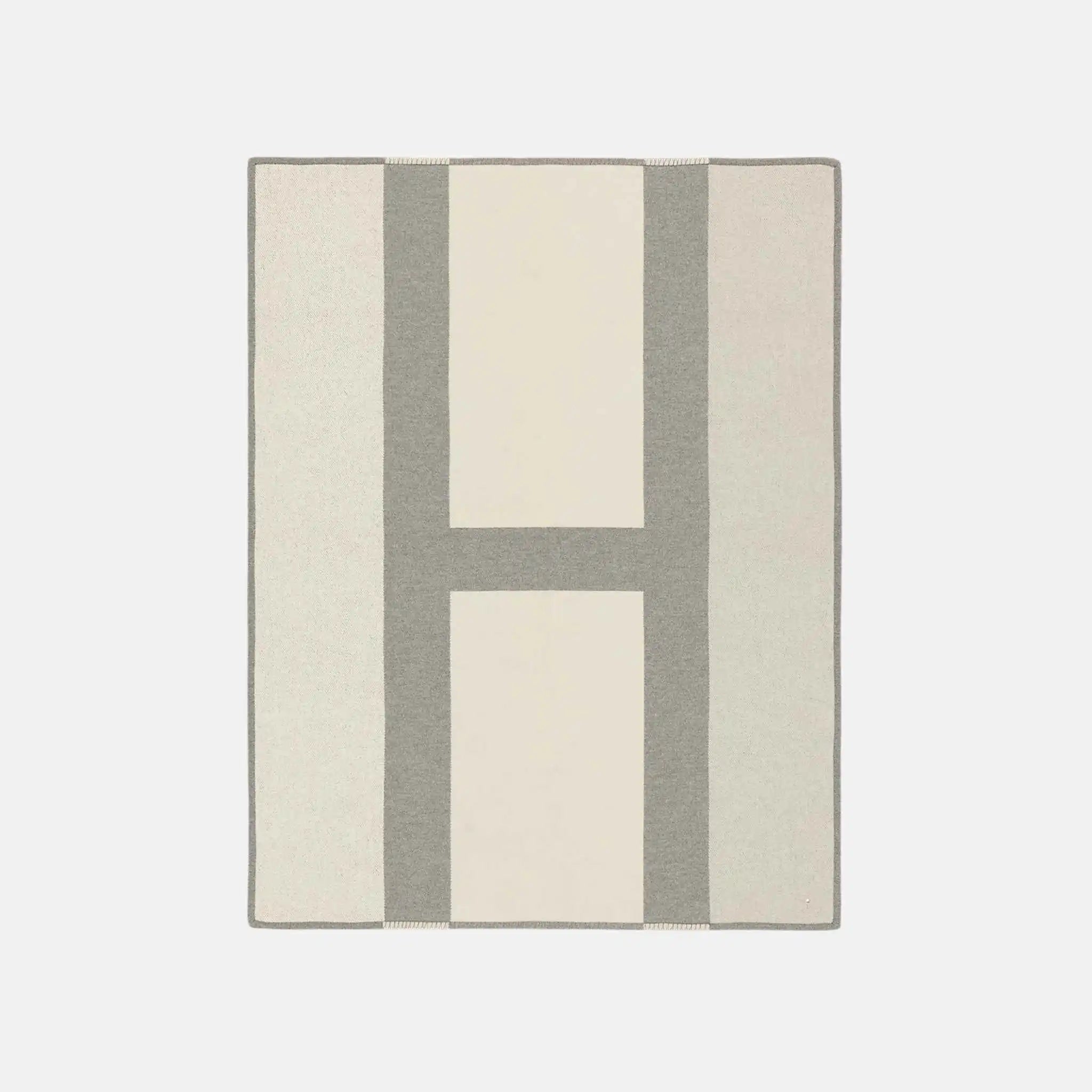 Hermes Avoine Blanket, Craie, Back