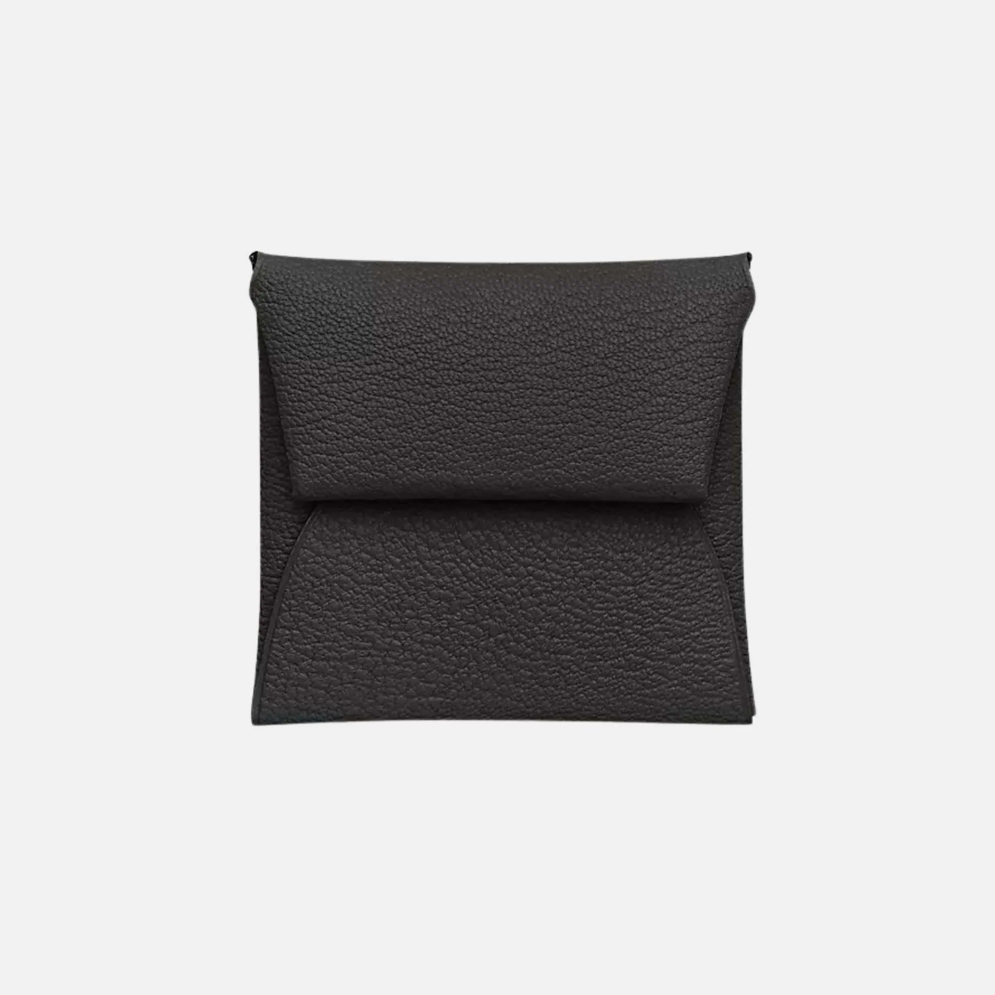 Hermes Bastia Purse Mysore Goatskin, Mauve Pale , Black