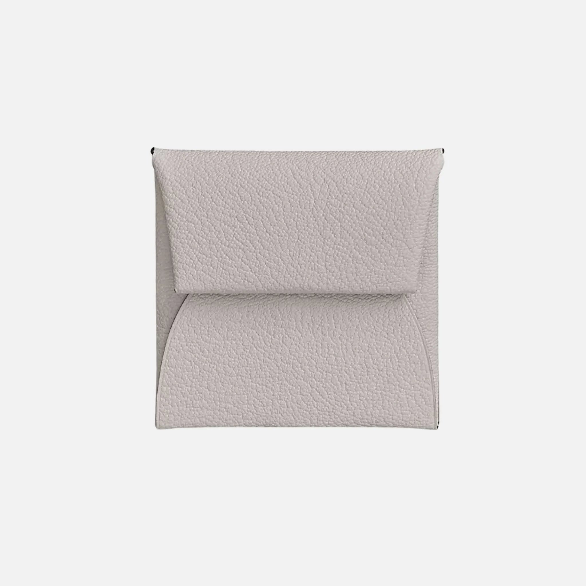 Hermes Bastia Purse Mysore Goatskin, Gris Perle , Front