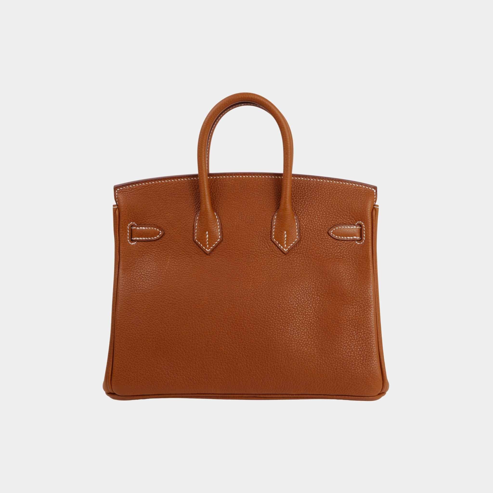 Hermes Birkin 25 Barenia Faubourg Fauve PHW, Back
