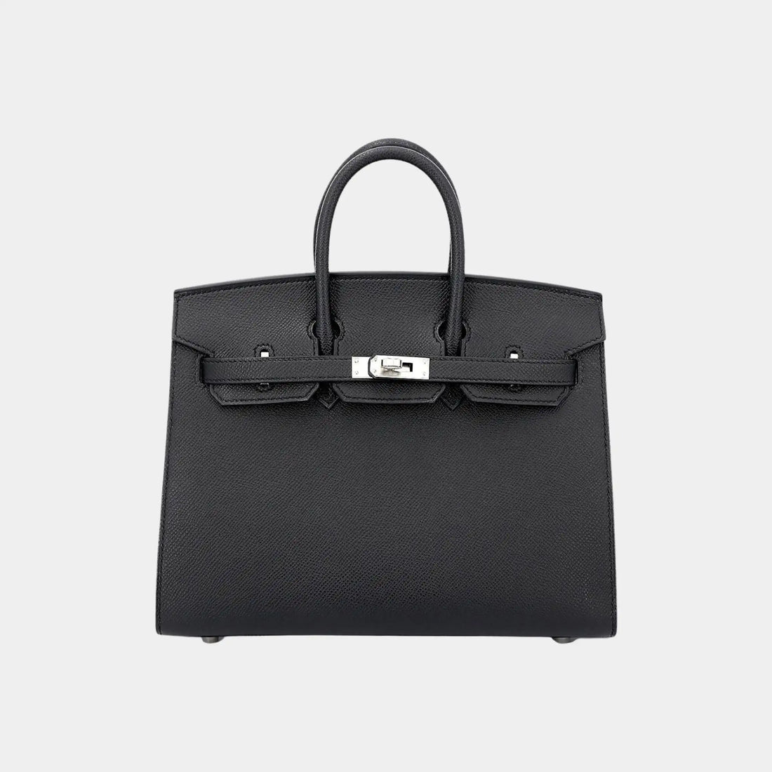 Hermes Birkin 25 Epsom Black PHW, 
Front