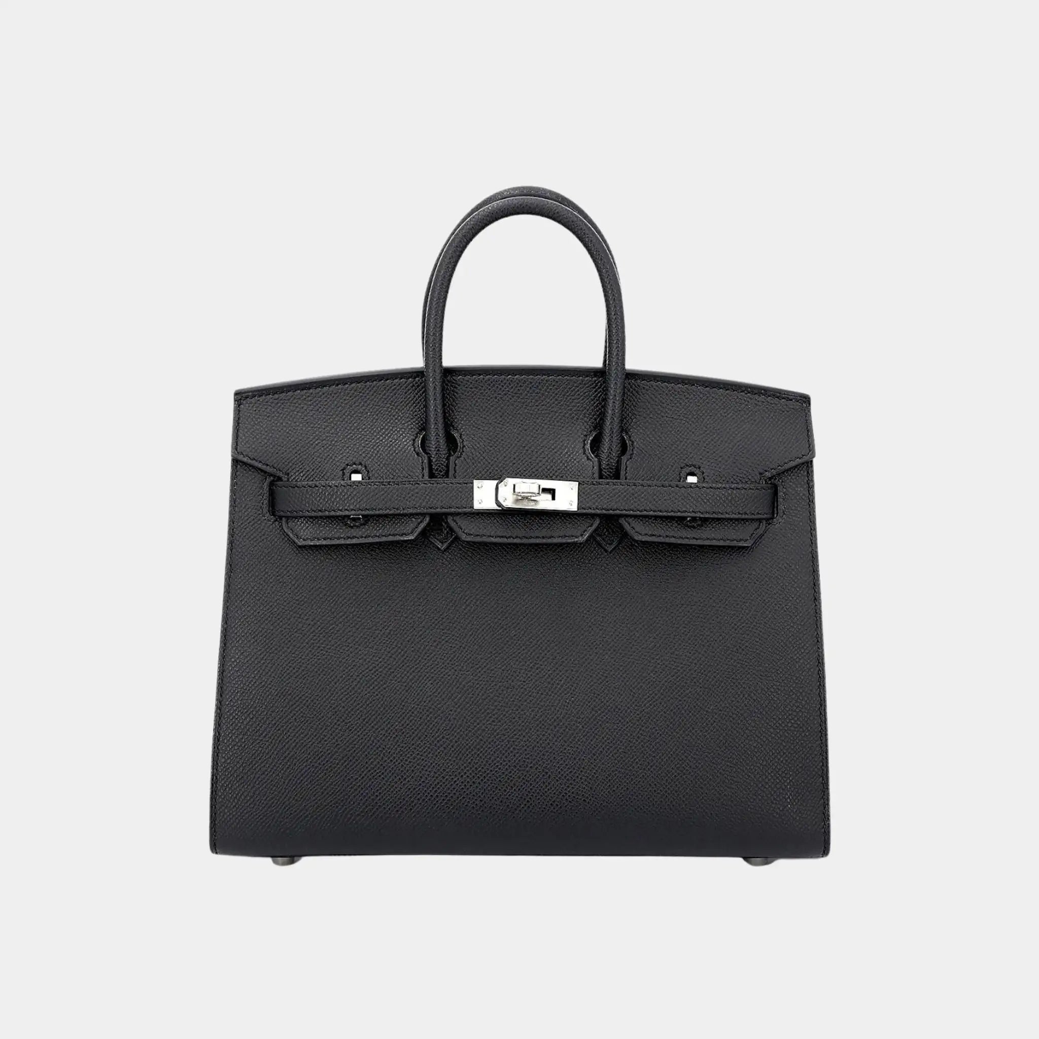 Hermes Birkin 25 Epsom Black PHW, 
Front