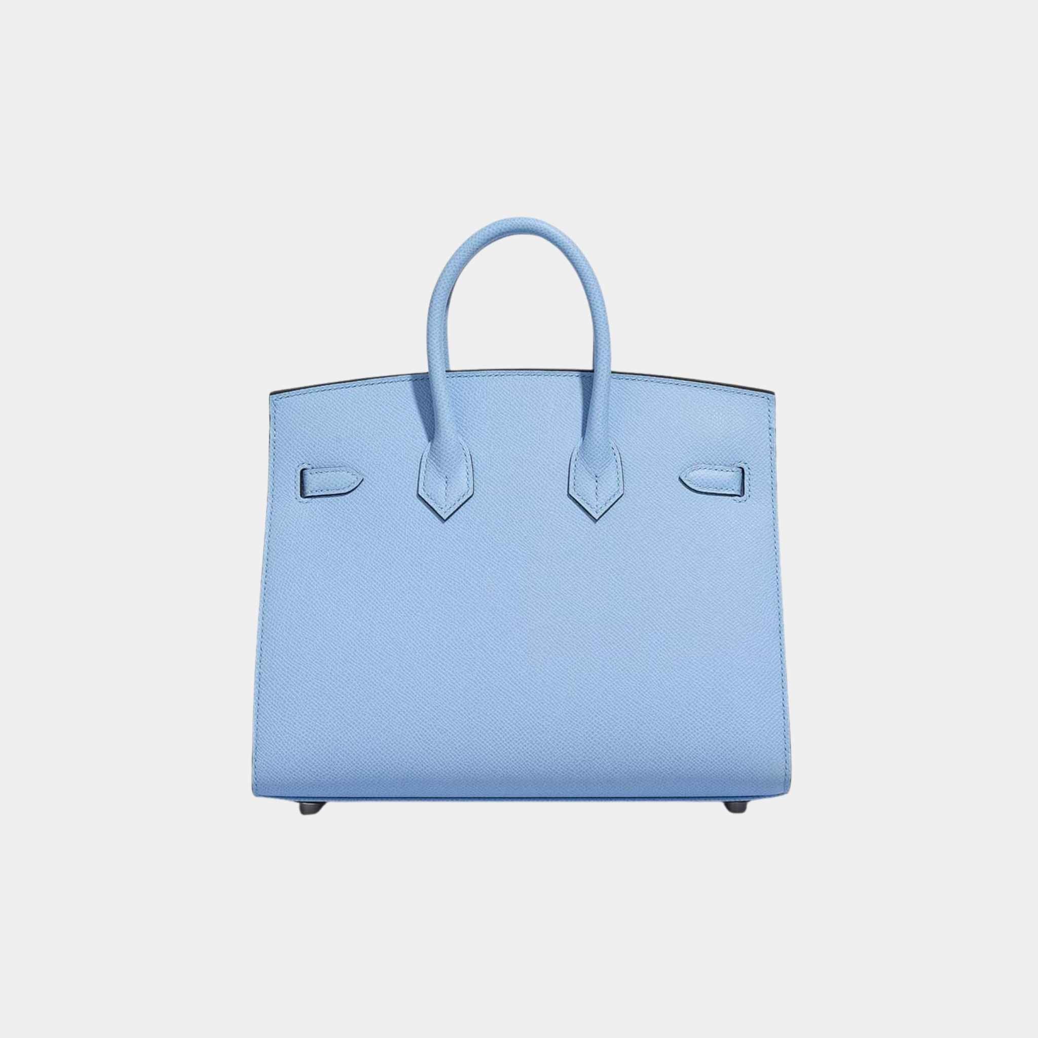 Hermes Birkin 25 Epsom Bleu Celeste, Back
