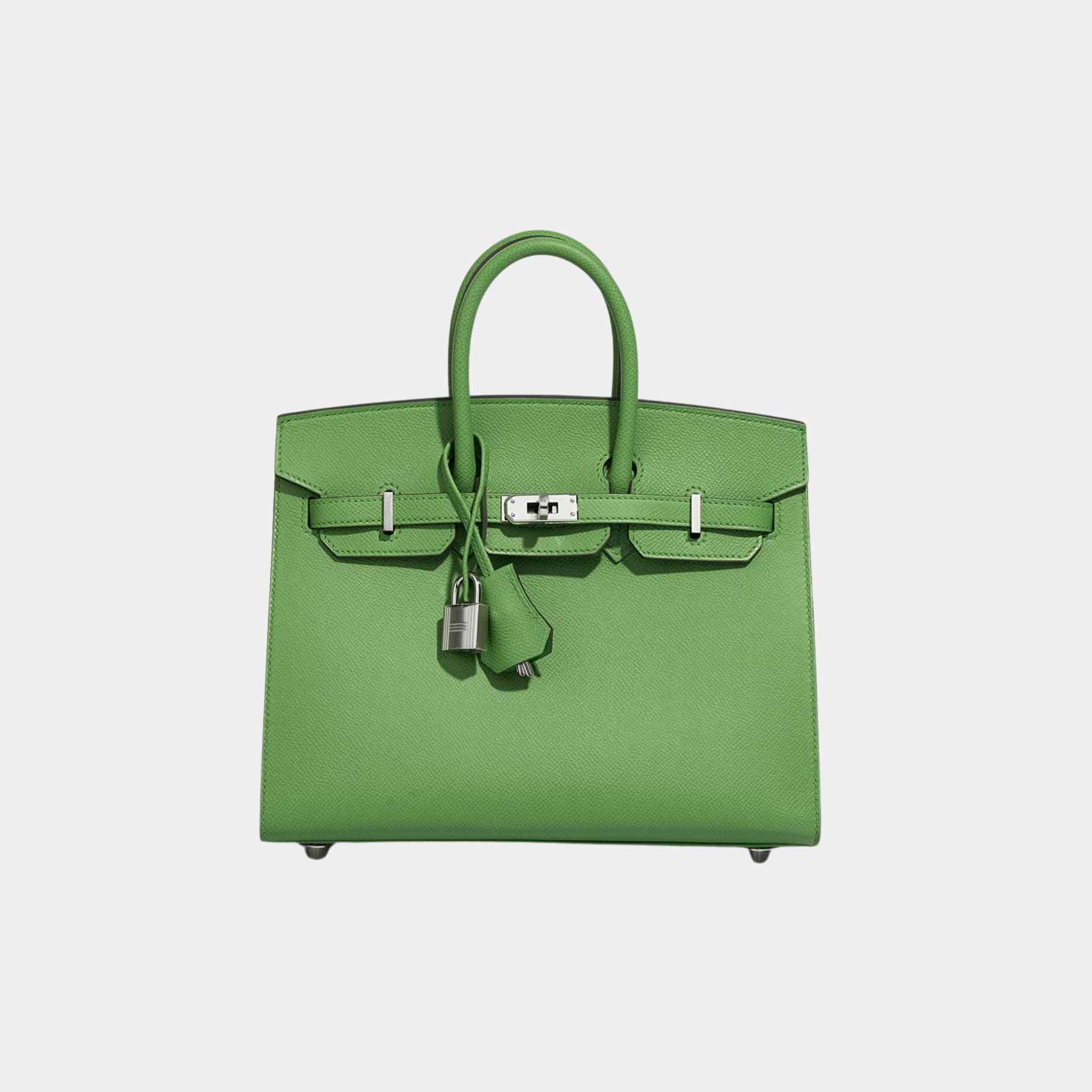 Hermes Birkin 25 Epsom Vert Yucca, Front