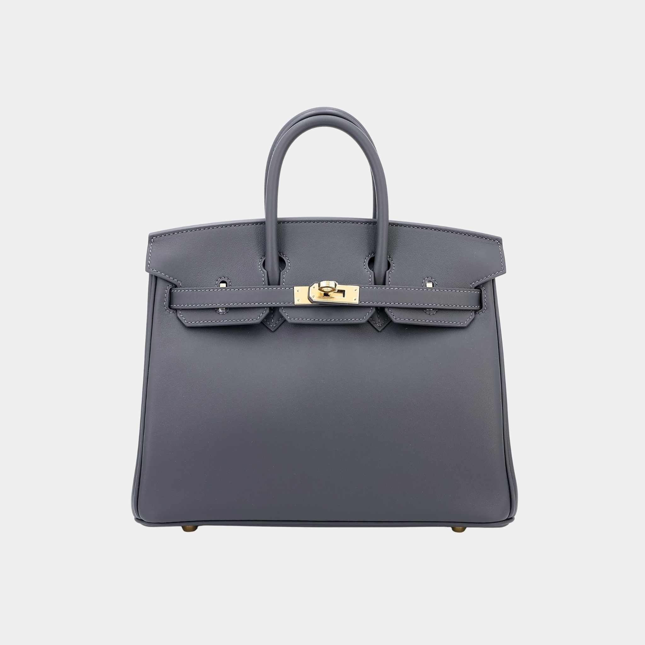 Hermes Birkin 25 Swift Ardoise PBHW, Front