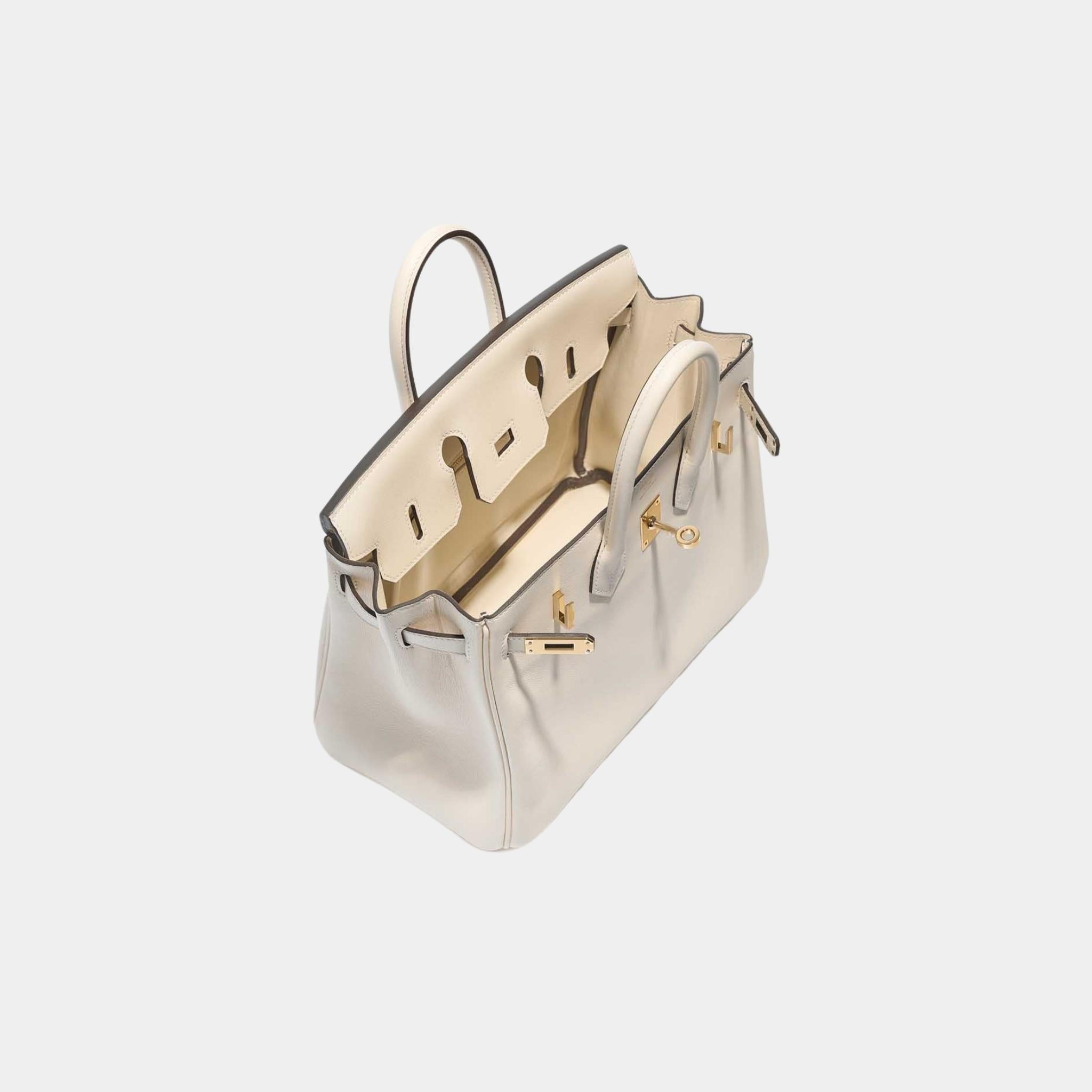 Hermes Birkin 25 Swift Nata GHW, Top