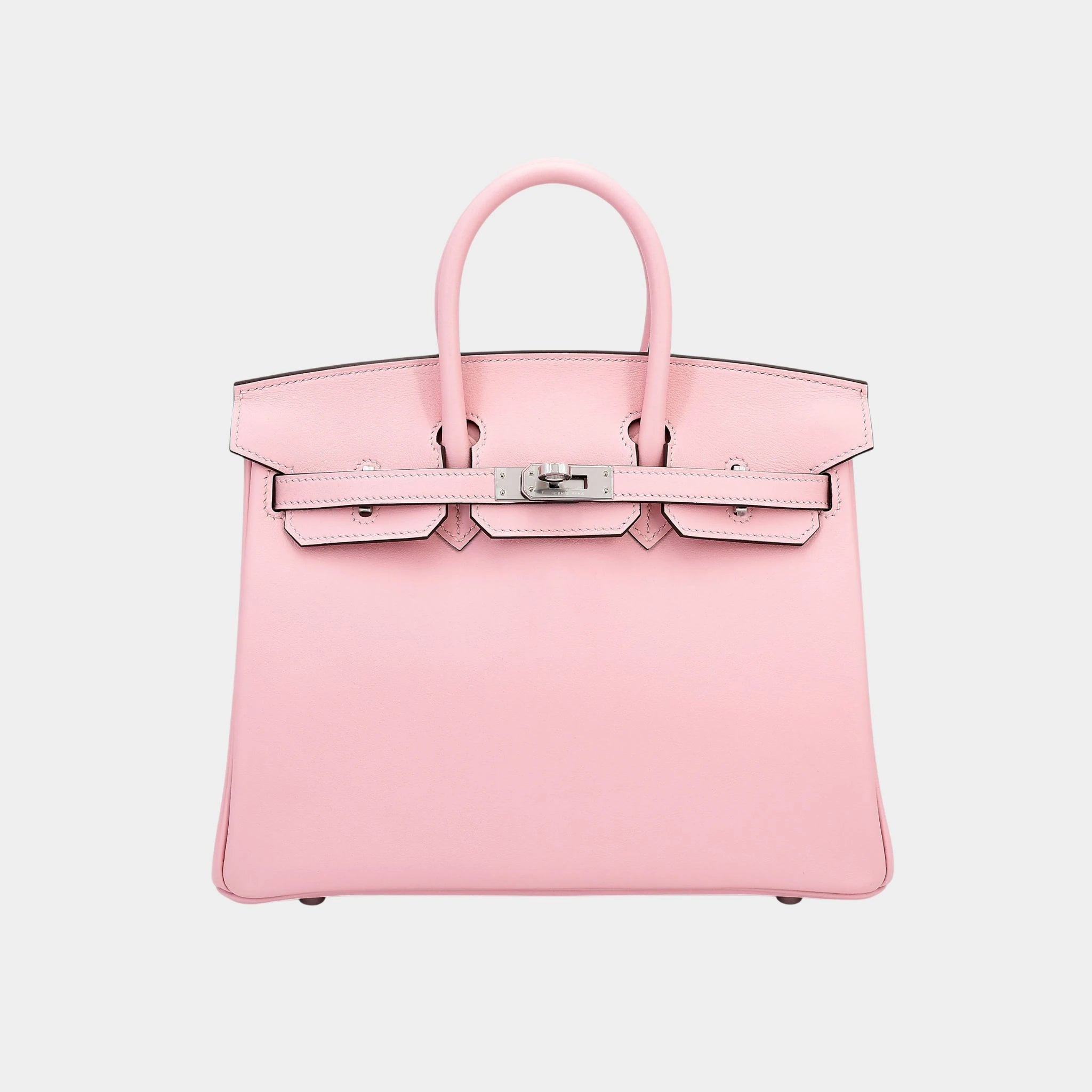 Birkin 25 Swift Rose Sakura PHW, Front