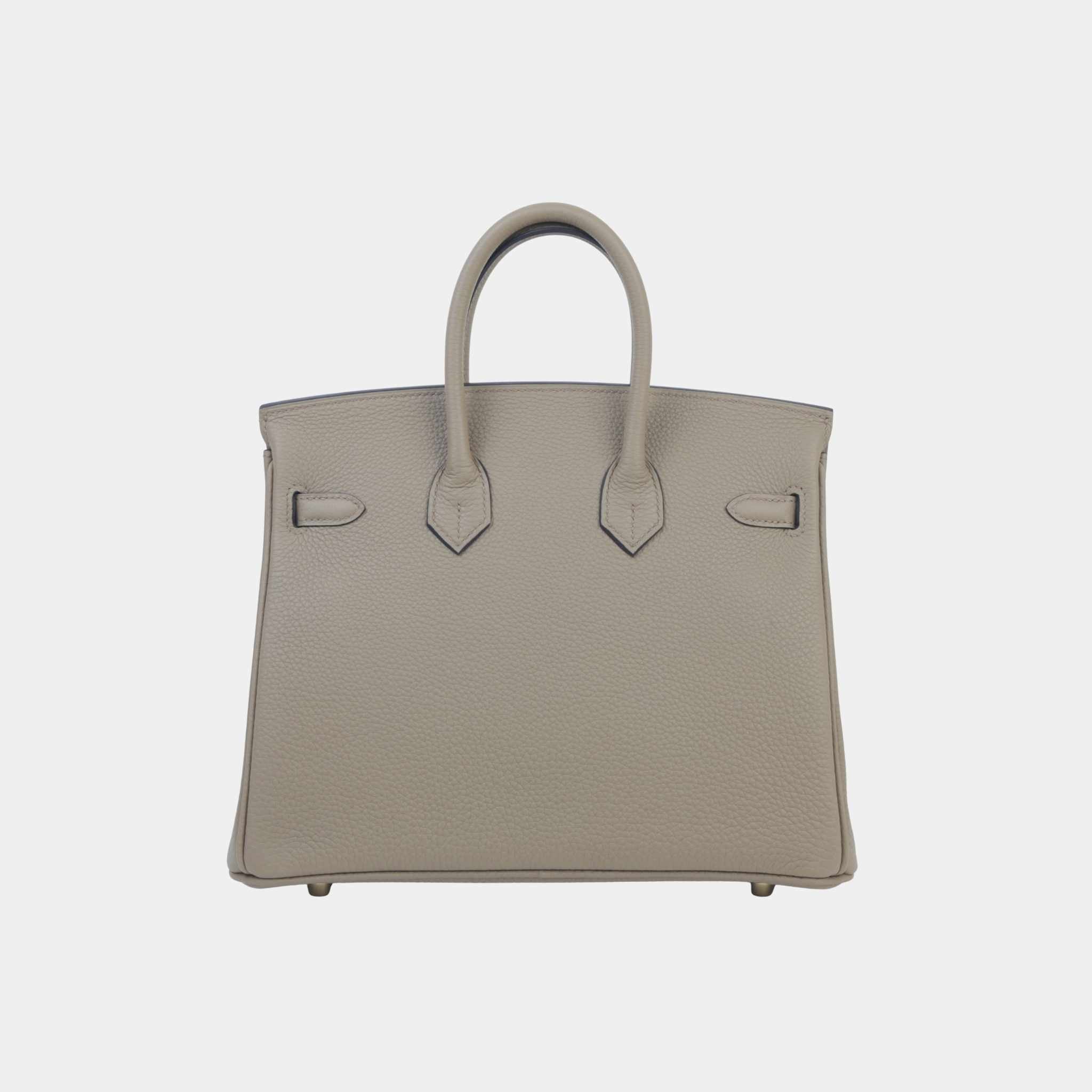 Birkin 25 Togo Beige Mafra GHW, Back