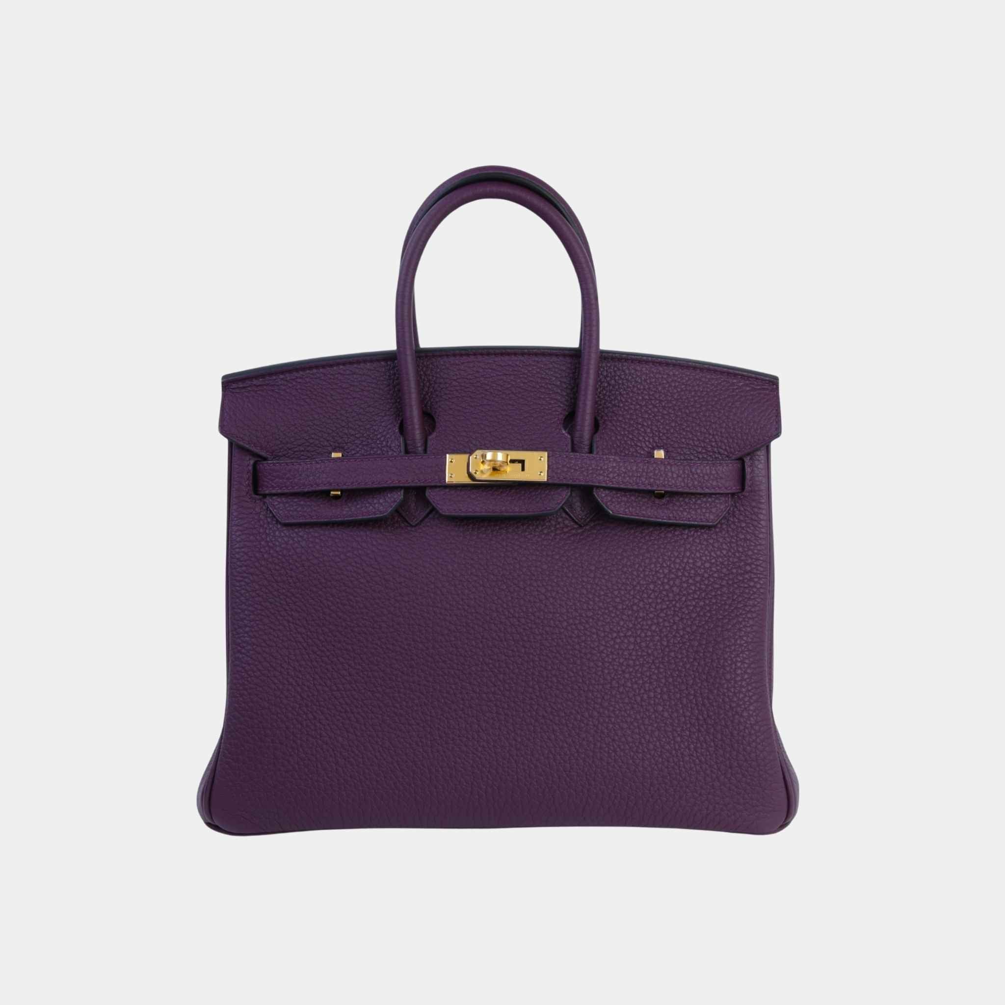 Hermes Birkin 25 Togo Cassis GHW, Front