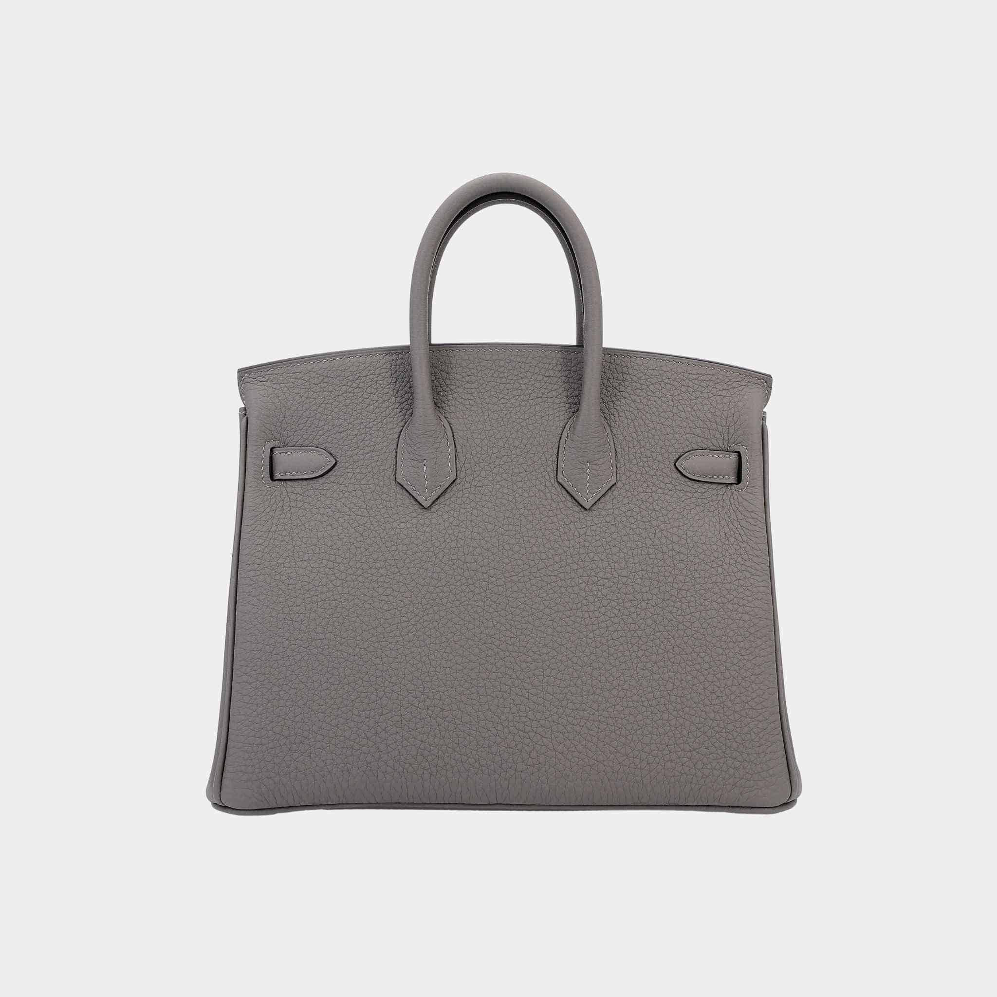 Hermes Birkin 25 Togo Gris Meyer PBHW, Back