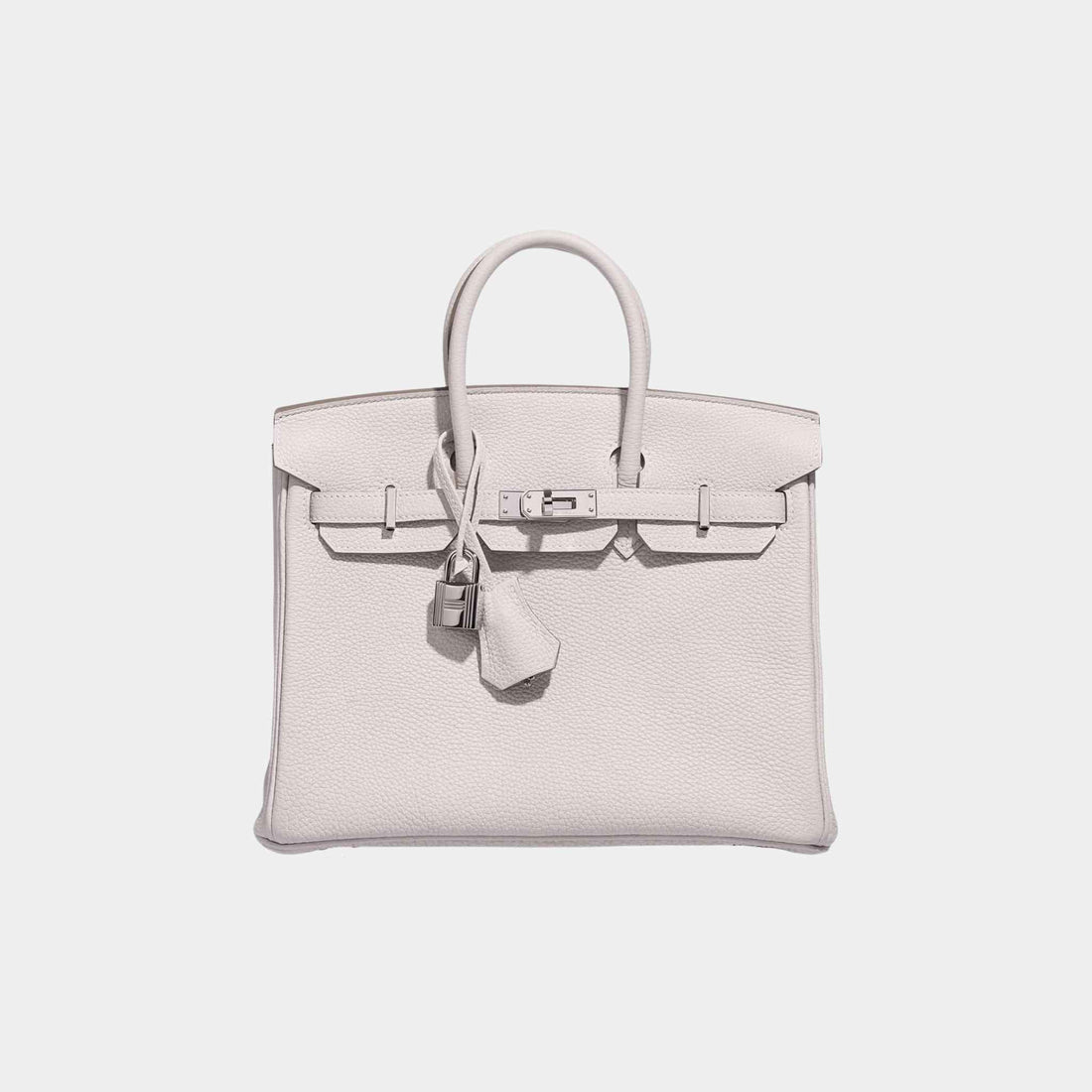 Hermes Birkin 25 Togo Gris Pale PHW, Front